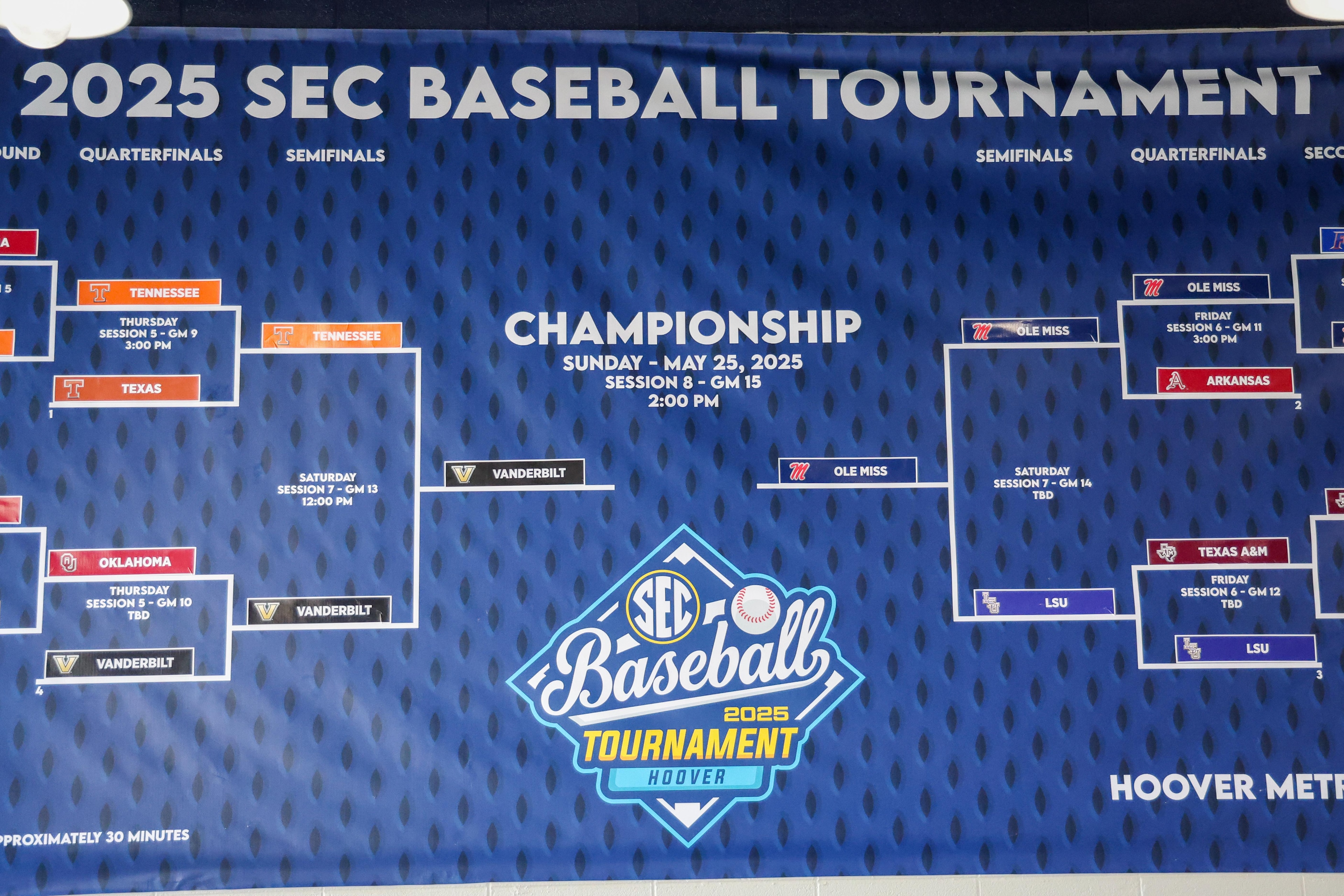 COLLEGE BASEBALL: MAY 25 SEC Baseball Championship Final - Ole Miss vs Vanderbilt