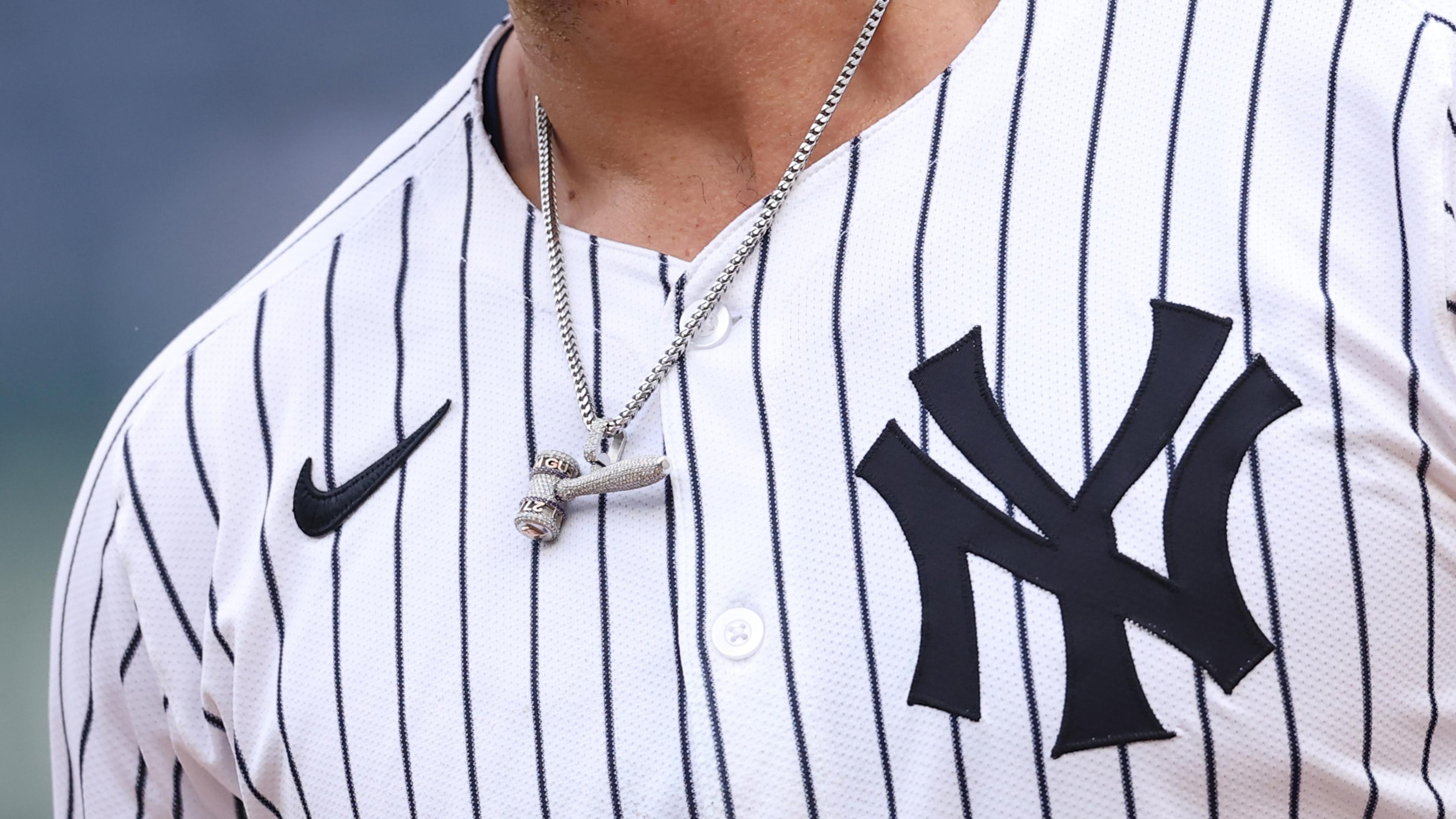 Aaron Judge's Diamond Gavel Pendant Was $20K Gift from Yankees' Giancarlo Stanton
