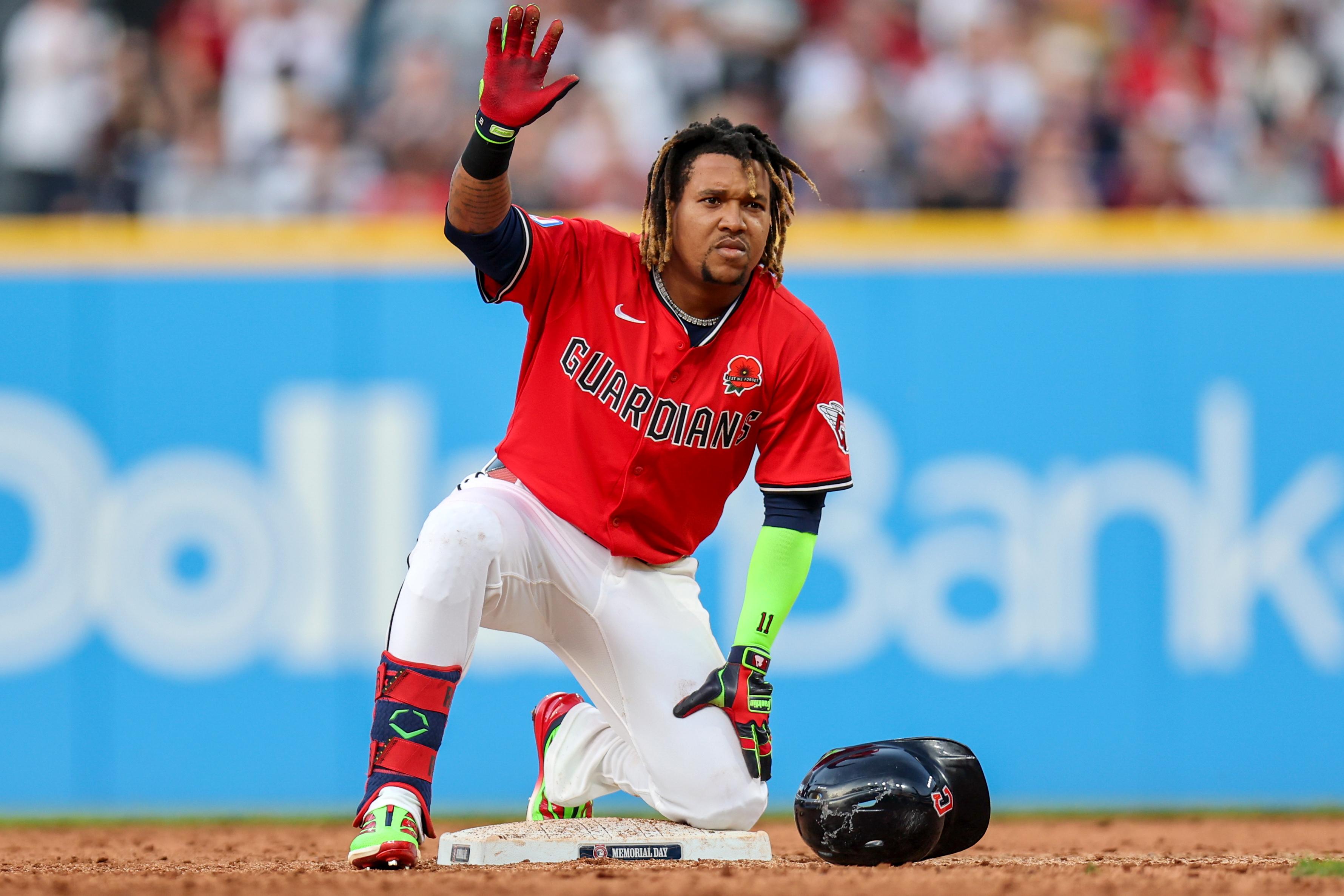 MLB: MAY 26 Dodgers at Guardians