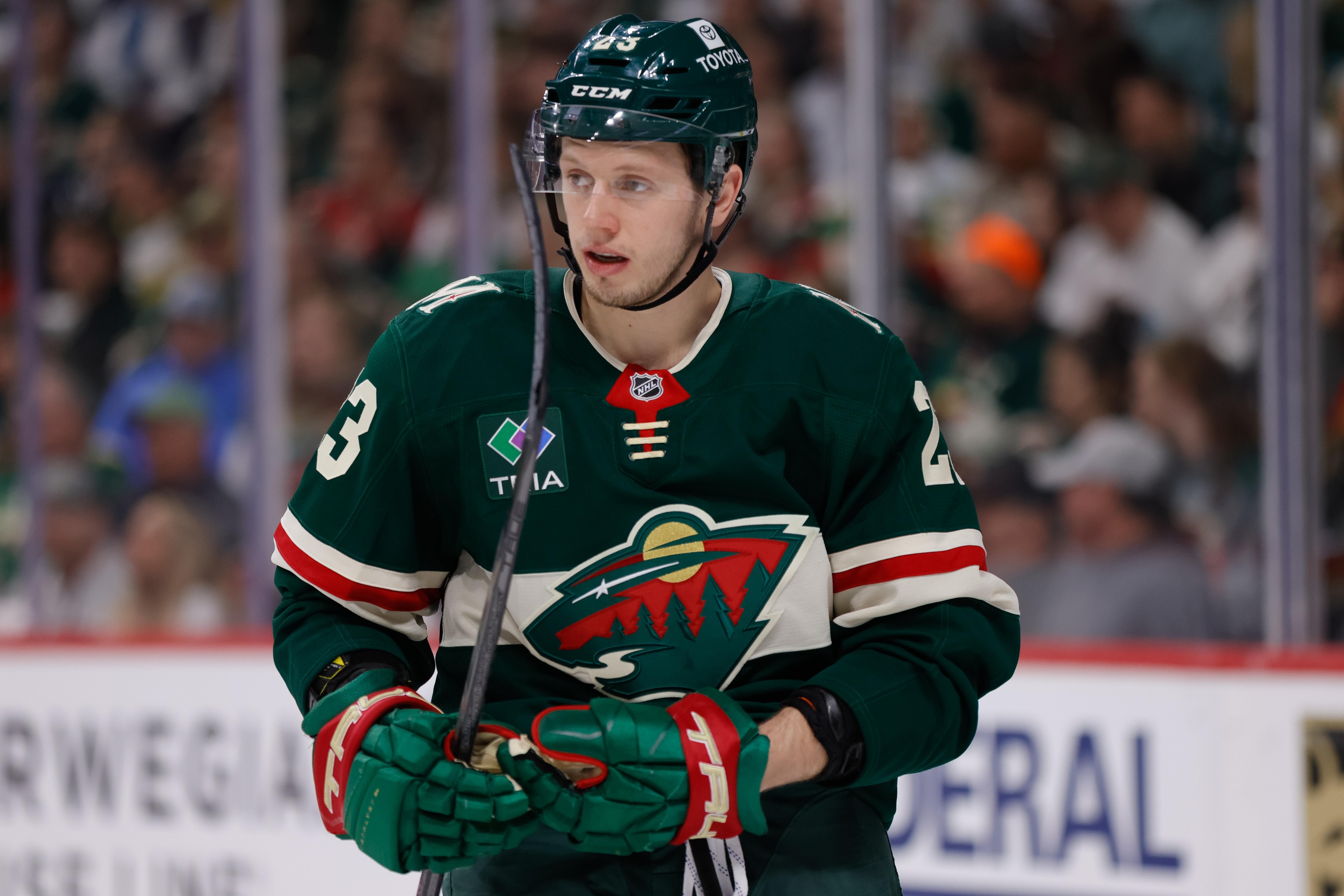 NHL: APR 24 Stanley Cup Playoffs First Round Golden Knights at Wild NHL: APR 24 Stanley Cup Playoffs First Round Golden Knights at Wild