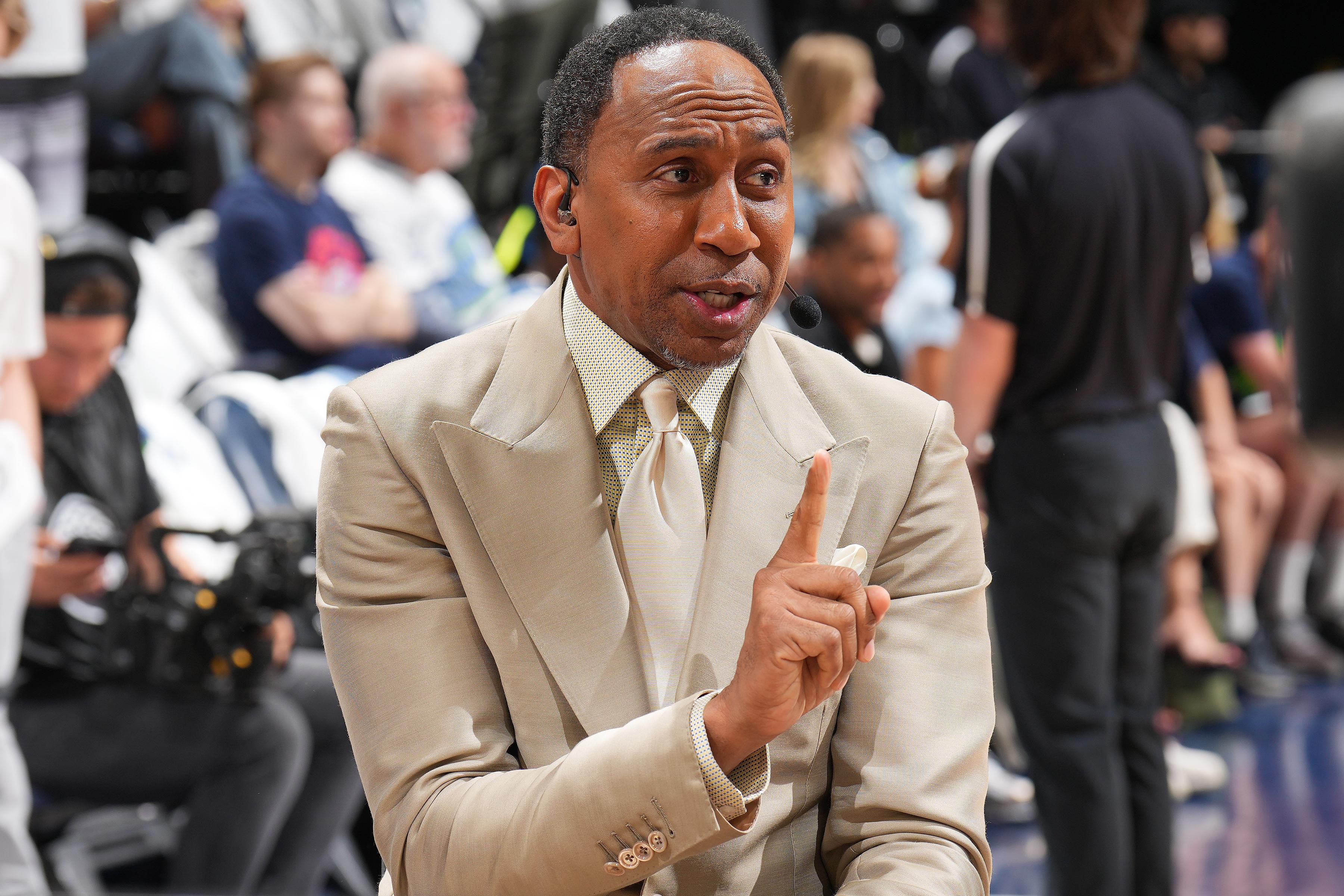 Stephen A. Smith Responds to Viral Solitaire Photo from NBA Finals Game 4