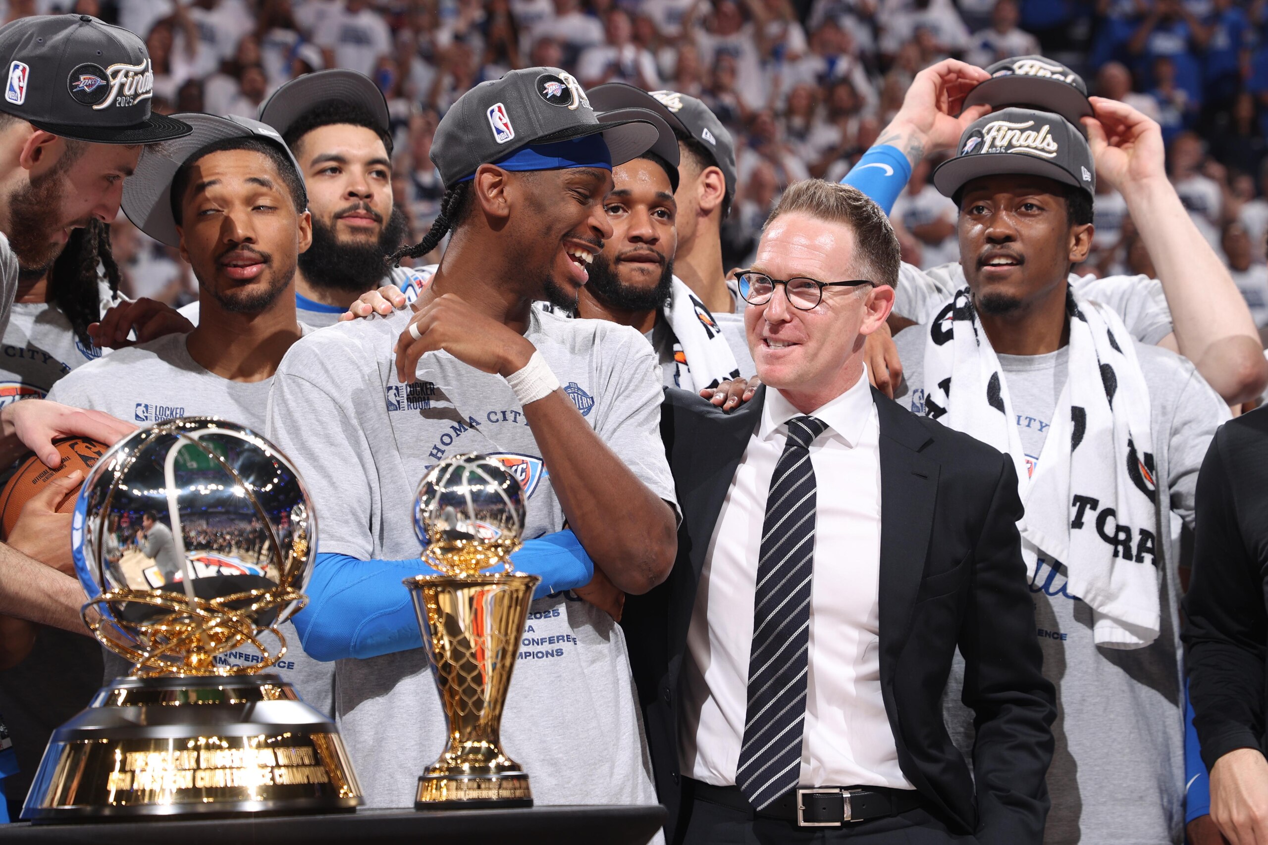2025 NBA Western Conference Finals - Minnesota Timberwolves v Oklahoma City Thunder - Game Five 2025 NBA Western Conference Finals - Minnesota Timberwolves v Oklahoma City Thunder - Game Five