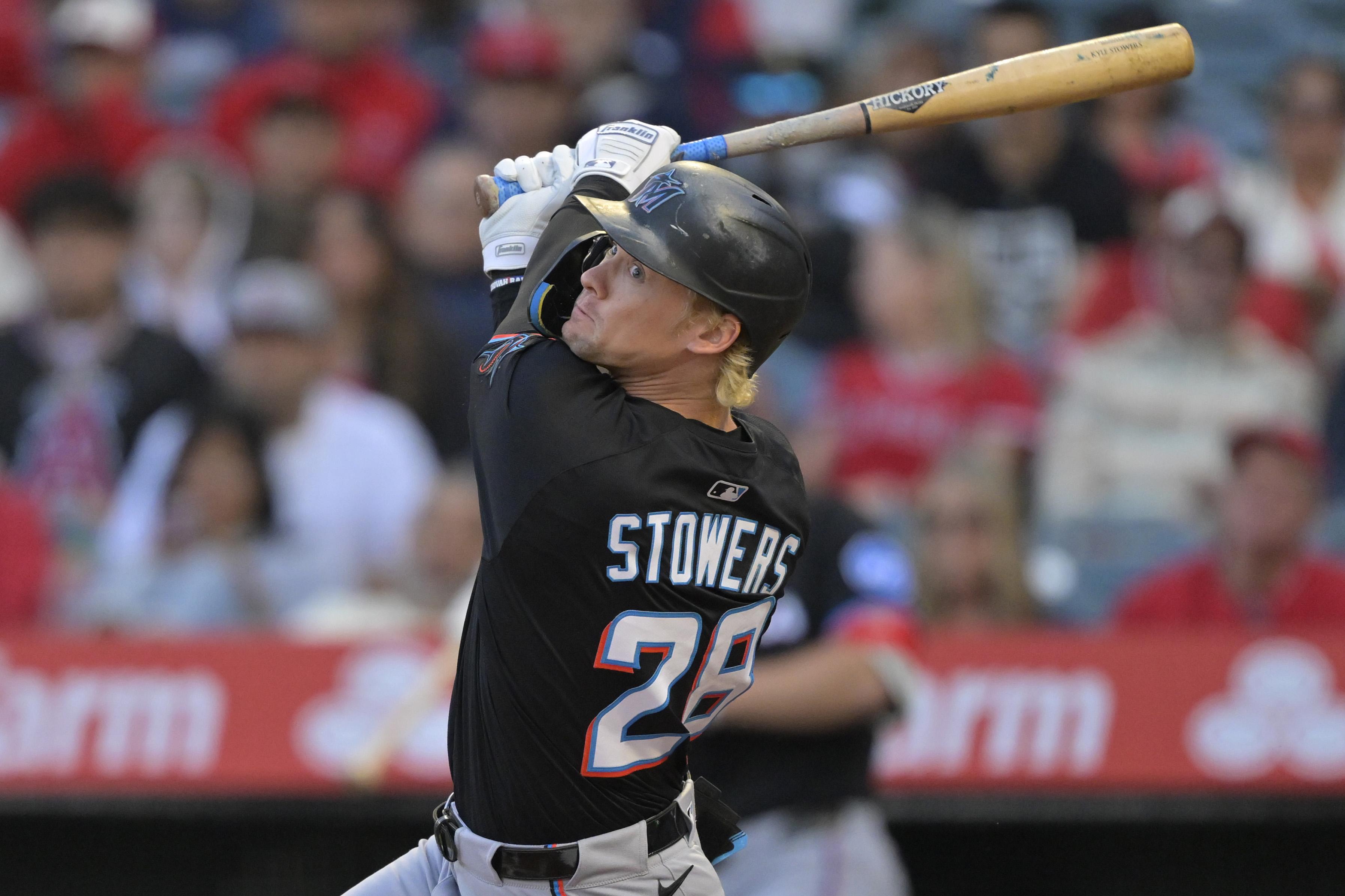 Miami Marlins v Los Angeles Angels