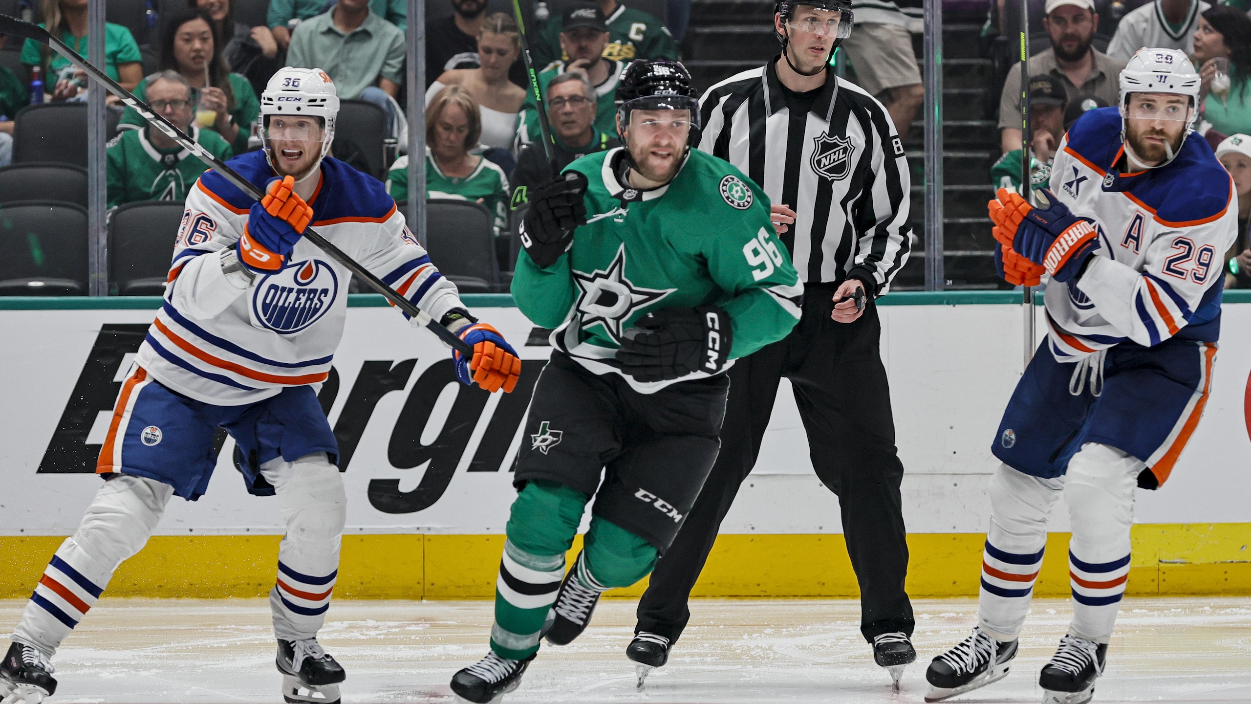 NHL: MAY 29 Stanley Cup Playoffs Western Conference Final Oilers at Stars NHL: MAY 29 Stanley Cup Playoffs Western Conference Final Oilers at Stars