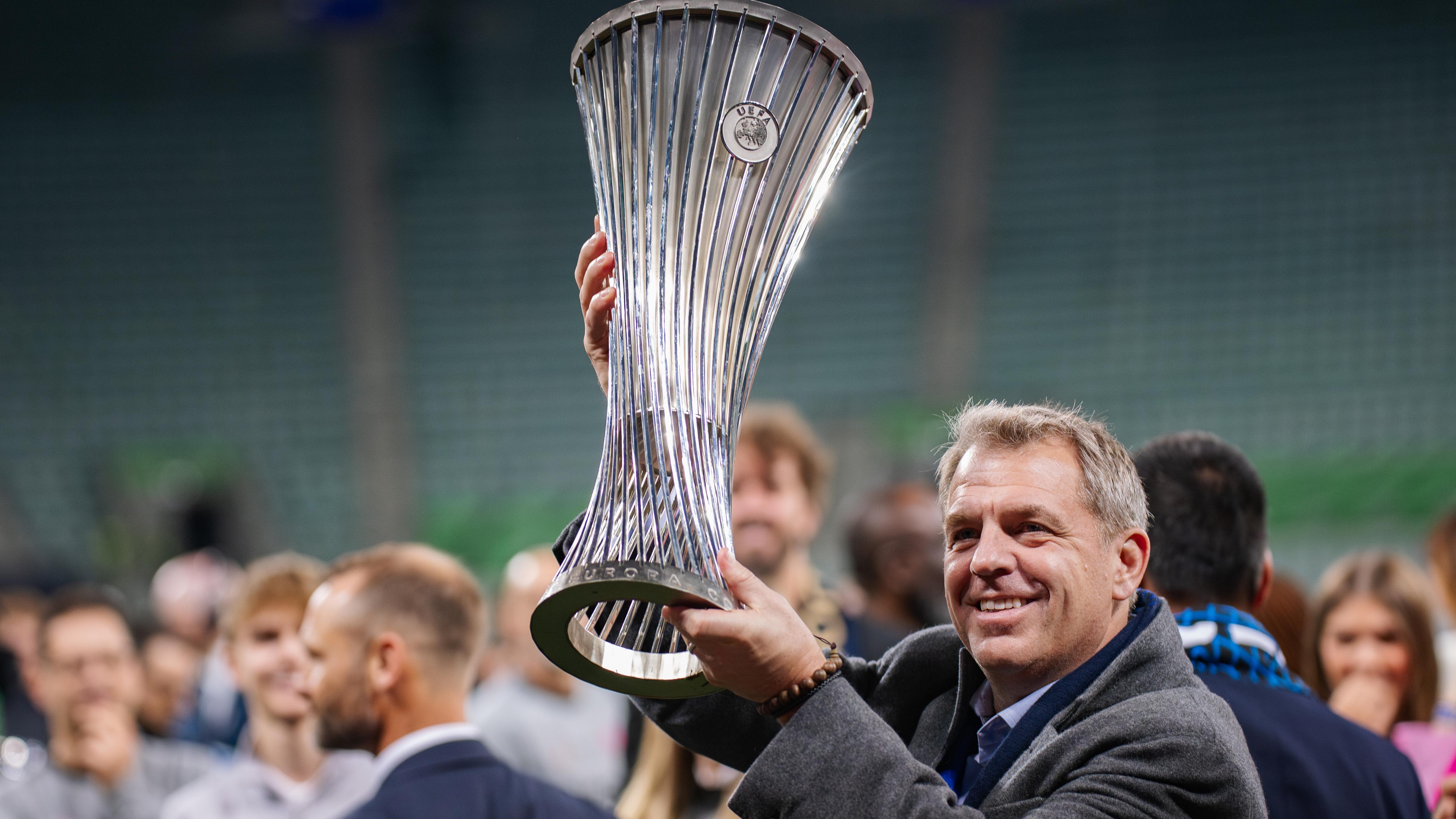 Todd Boehly president of Chelsea celebrates a win with...