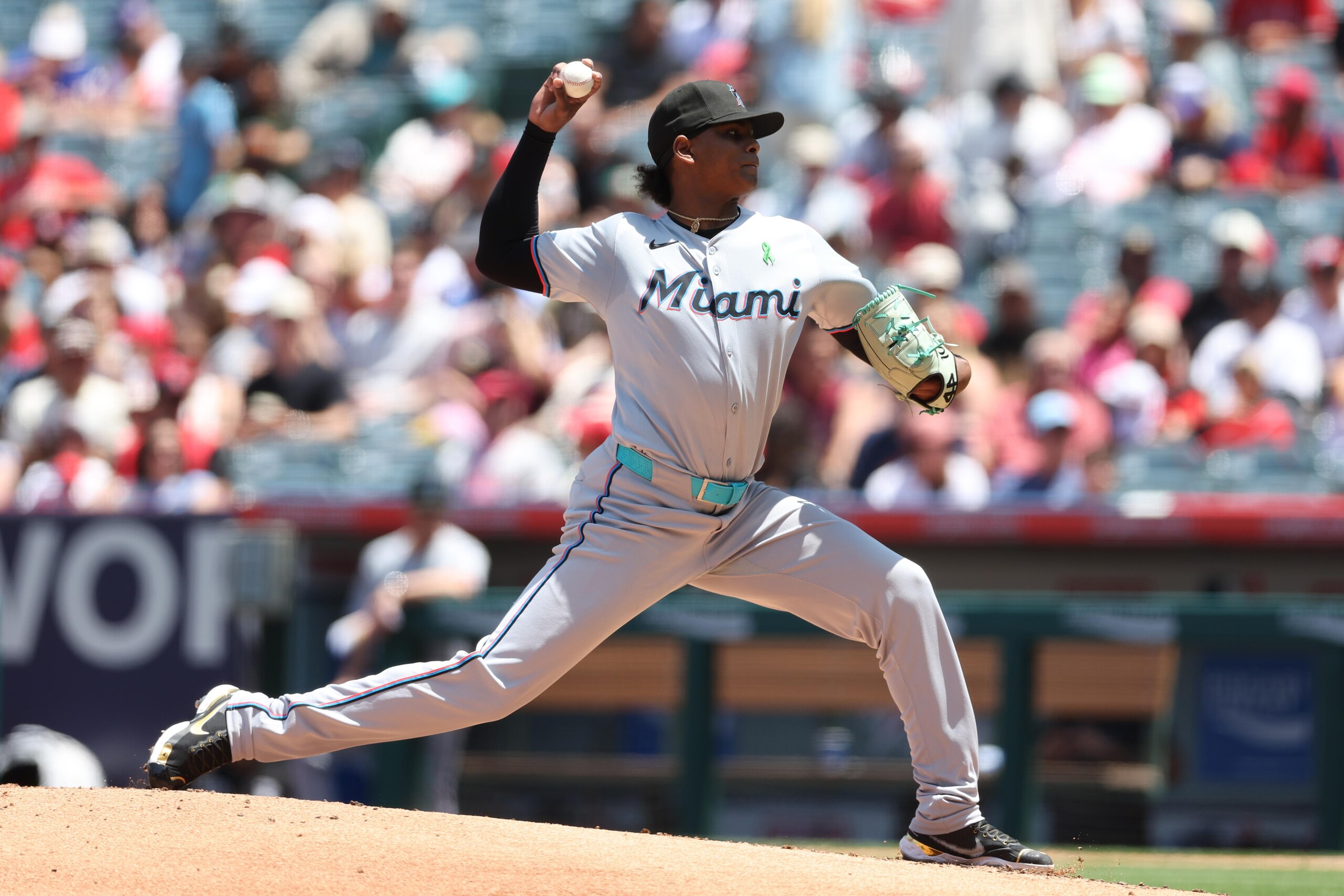 Miami Marlins v Los Angeles Angels Miami Marlins v Los Angeles Angels