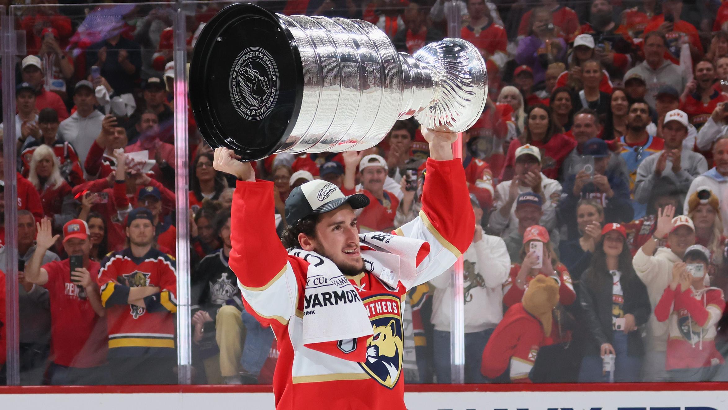 Panthers’ Mackie Samoskevich Takes Stanley Cup to Sandy Hook Elementary Memorial