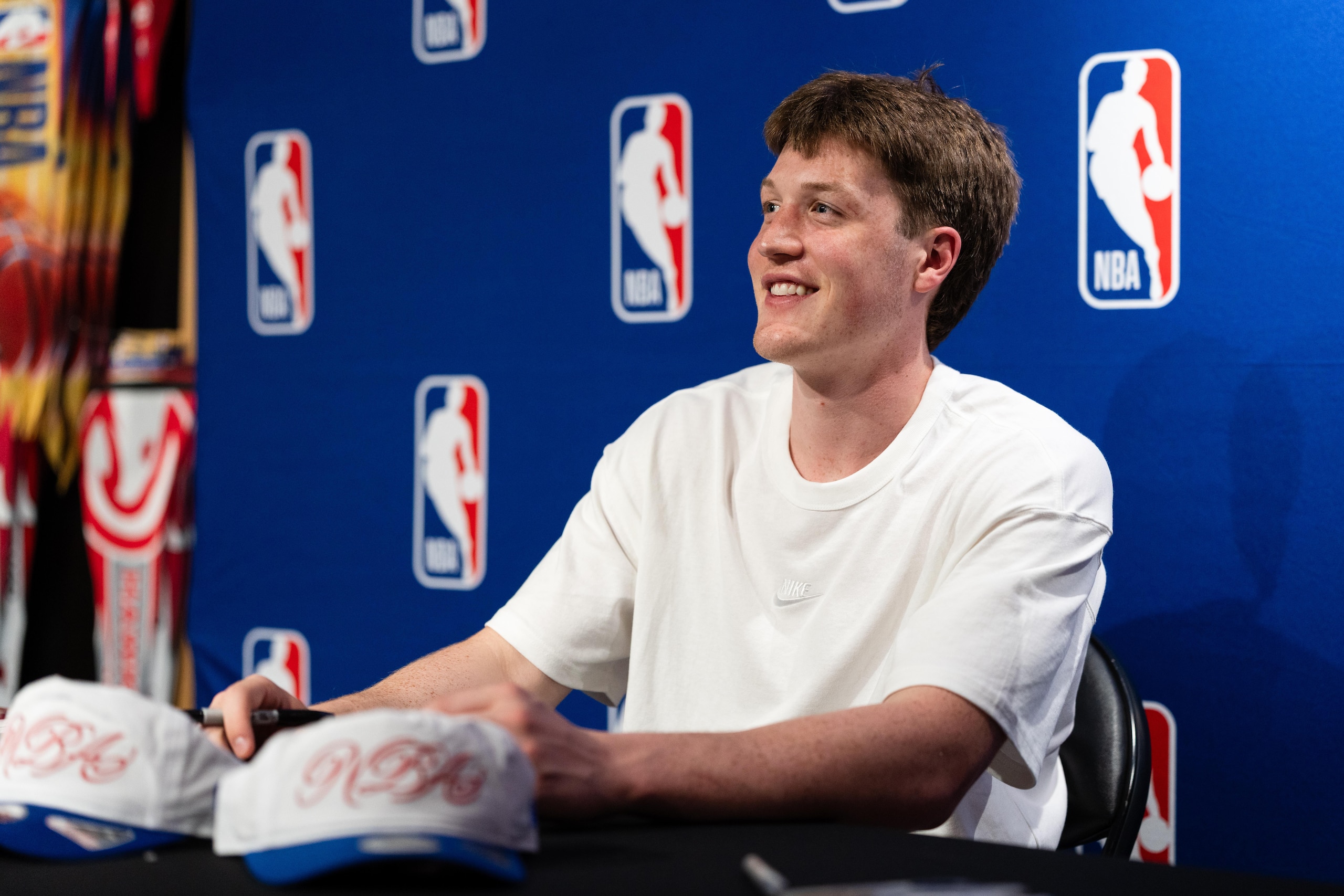 Kon Knueppel NBA Store Visit