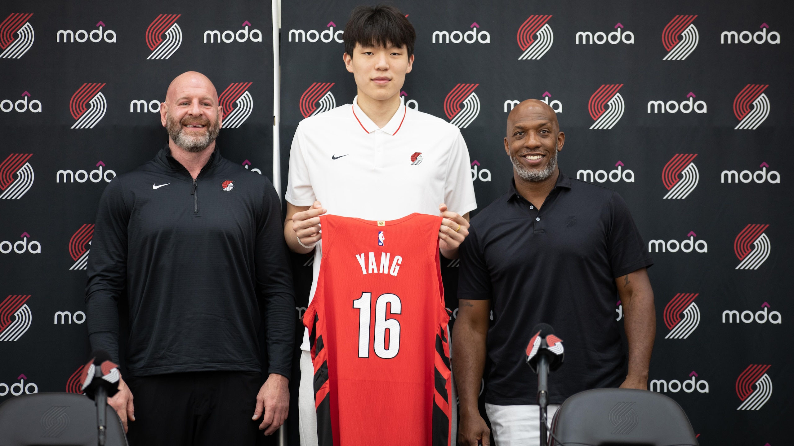 Portland Trail Blazers Introduce Yang Hansen - Press Conference