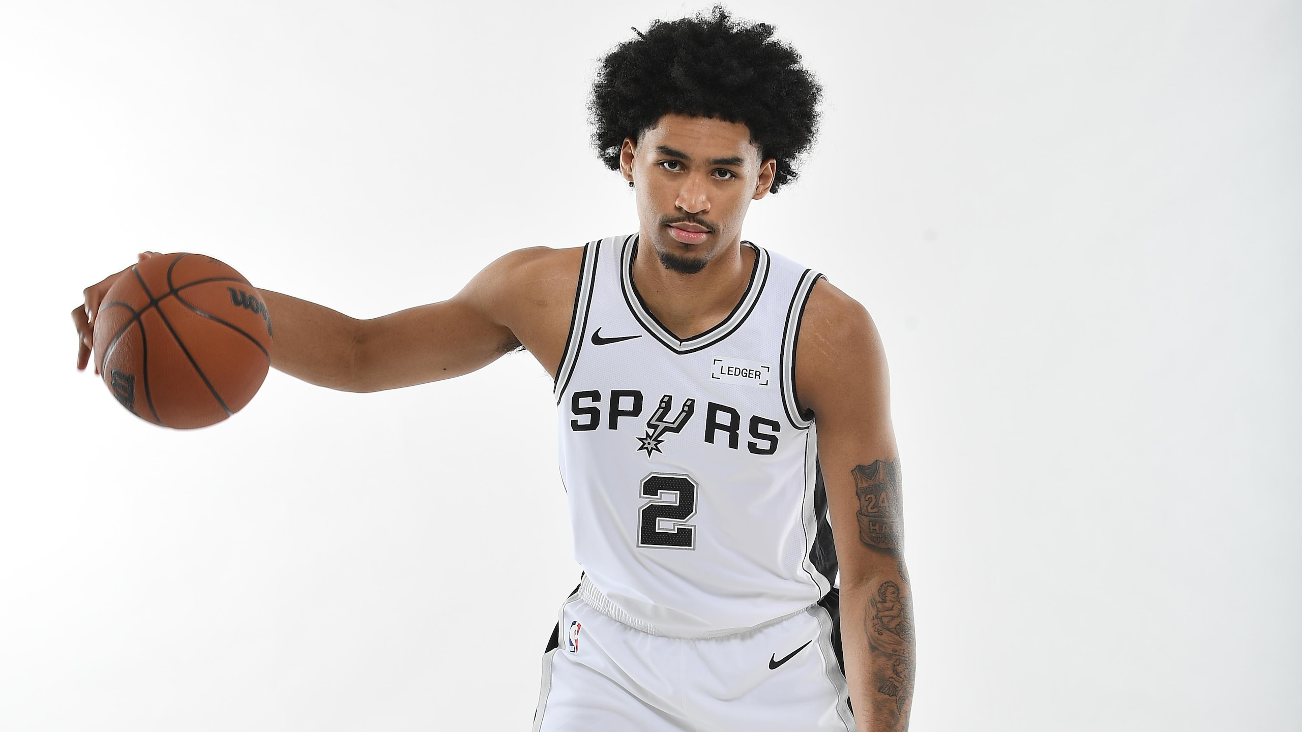San Antonio Spurs Introduce Dylan Harper and Carter Bryant - Portraits