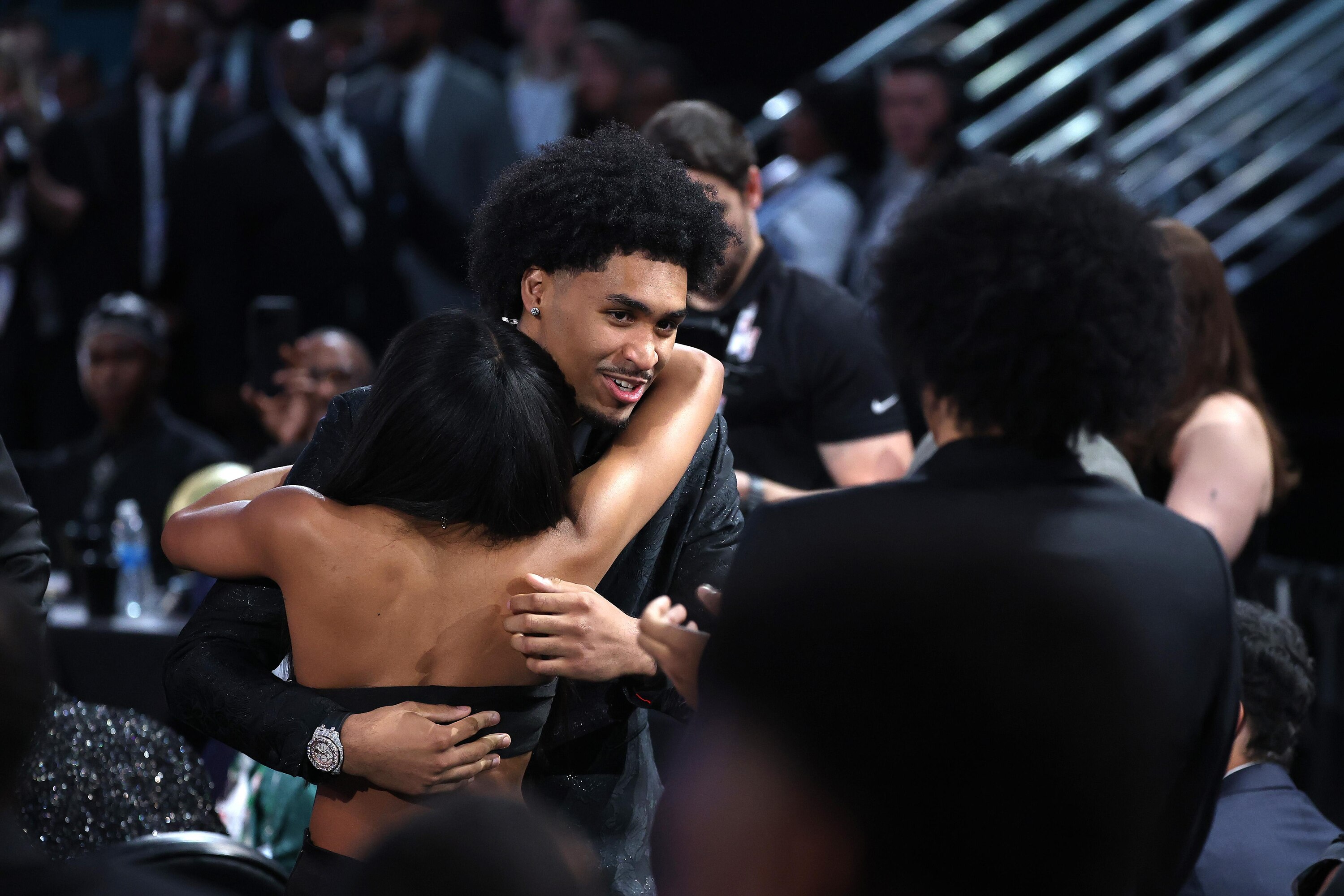 Dylan Harper's Mom Maria, Brother Ron Congratulate New Spurs PG at NBA Draft on Video