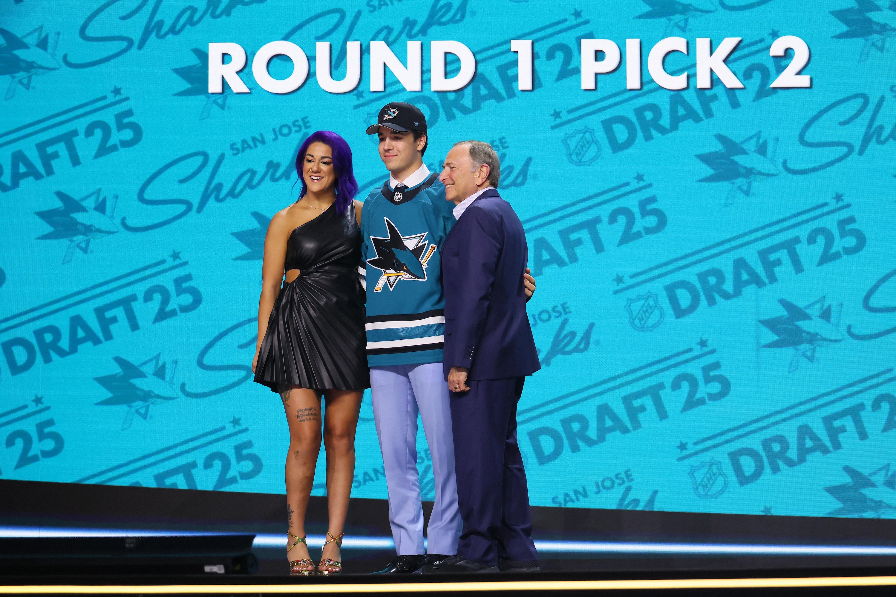 WWE's Bayley Announces Michael Misa to Sharks with No. 2 Pick in 2025 NHL Draft Video