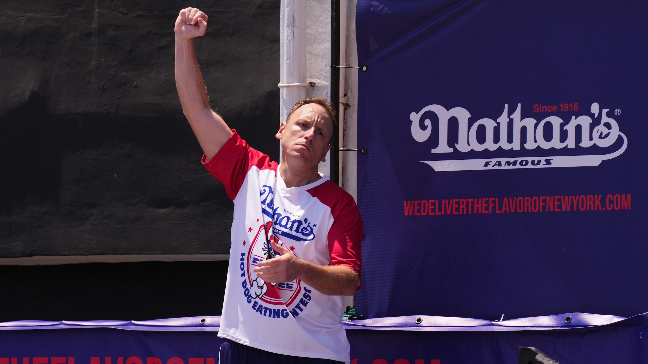 Nathan's Annual Fourth Of July Hot Dog Eating Contest Held In Coney Island Nathan's Annual Fourth Of July Hot Dog Eating Contest Held In Coney Island