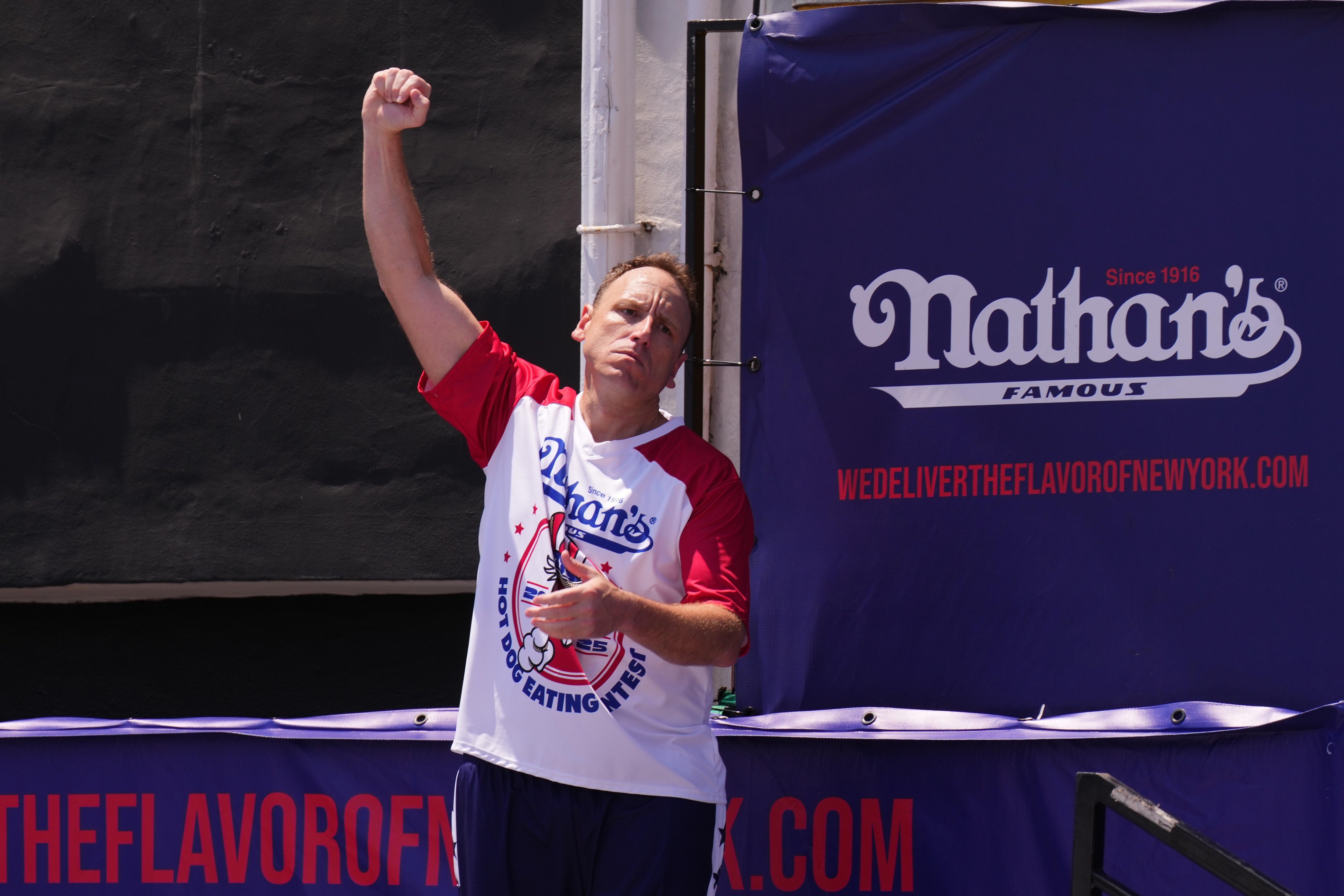 Nathan's Annual Fourth Of July Hot Dog Eating Contest Held In Coney Island