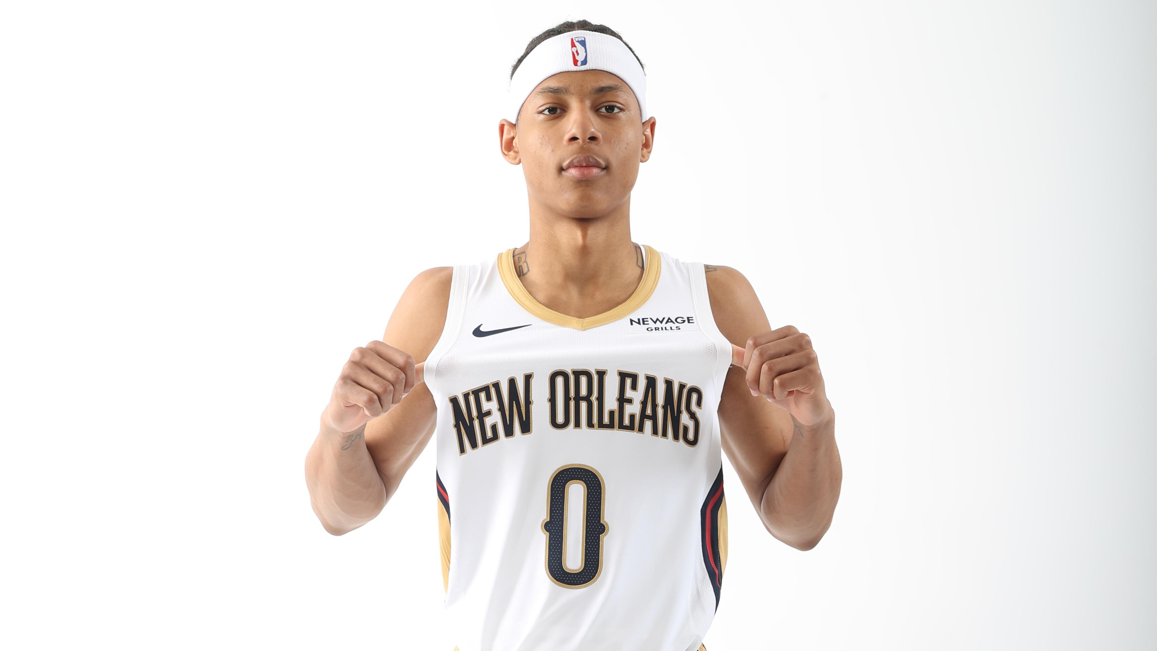 New Orleans Pelicans Introduce Jeremiah Fears, Derik Queen, and Micah Peavy - Portraits New Orleans Pelicans Introduce Jeremiah Fears, Derik Queen, and Micah Peavy - Portraits