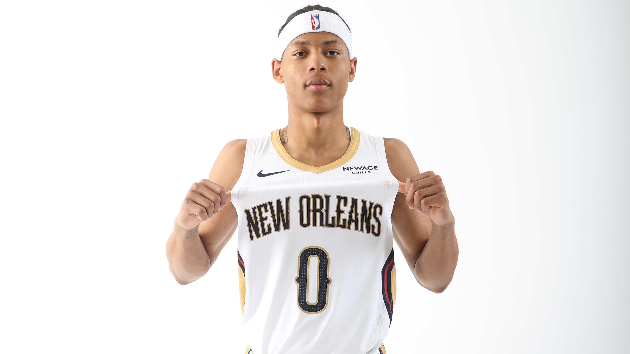 New Orleans Pelicans Introduce Jeremiah Fears, Derik Queen, and Micah Peavy - Portraits