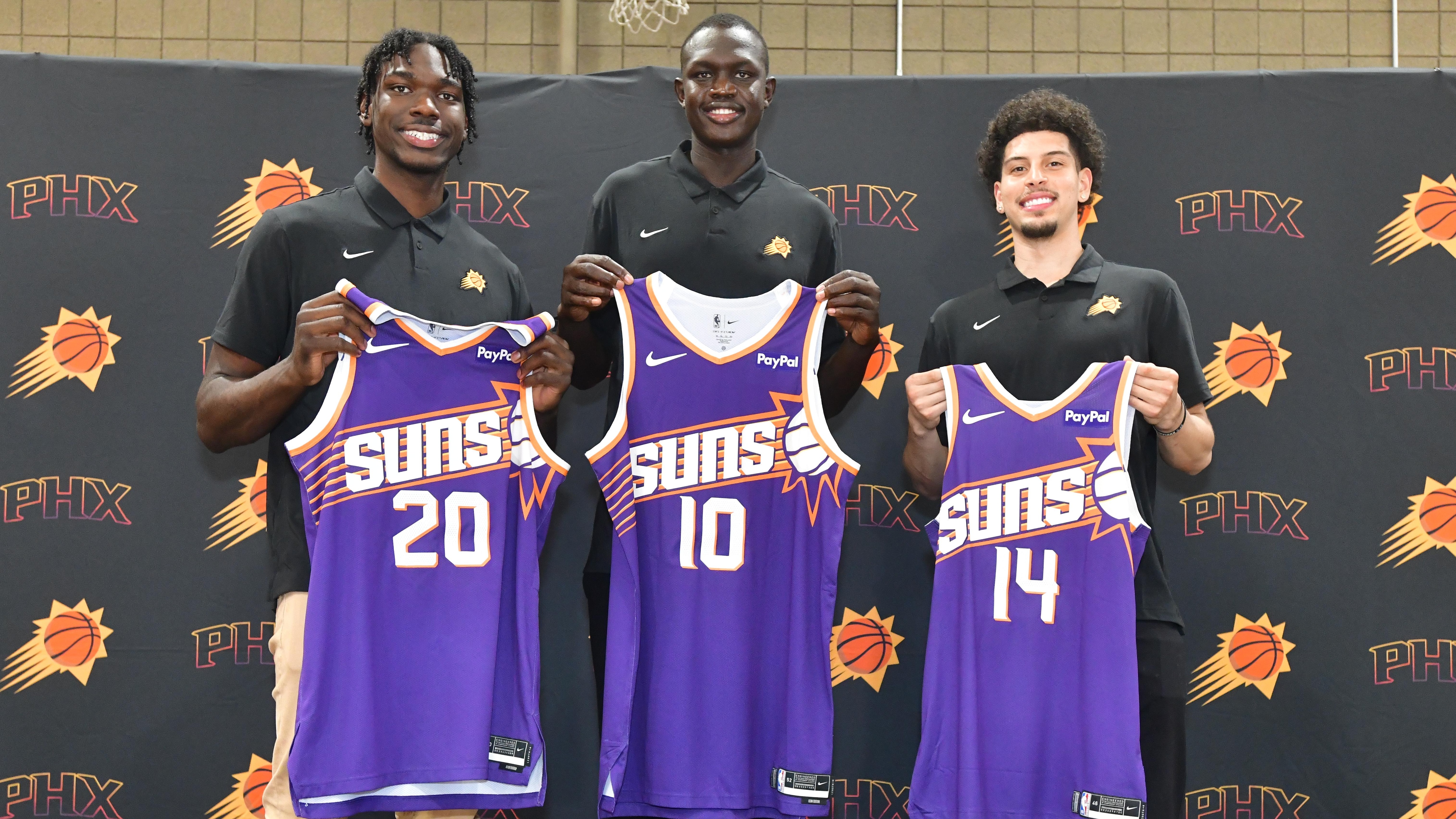Phoenix Suns Introduce Khaman Maluach, Rasheer Fleming, and Koby Brea - Press Conference Phoenix Suns Introduce Khaman Maluach, Rasheer Fleming, and Koby Brea - Press Conference