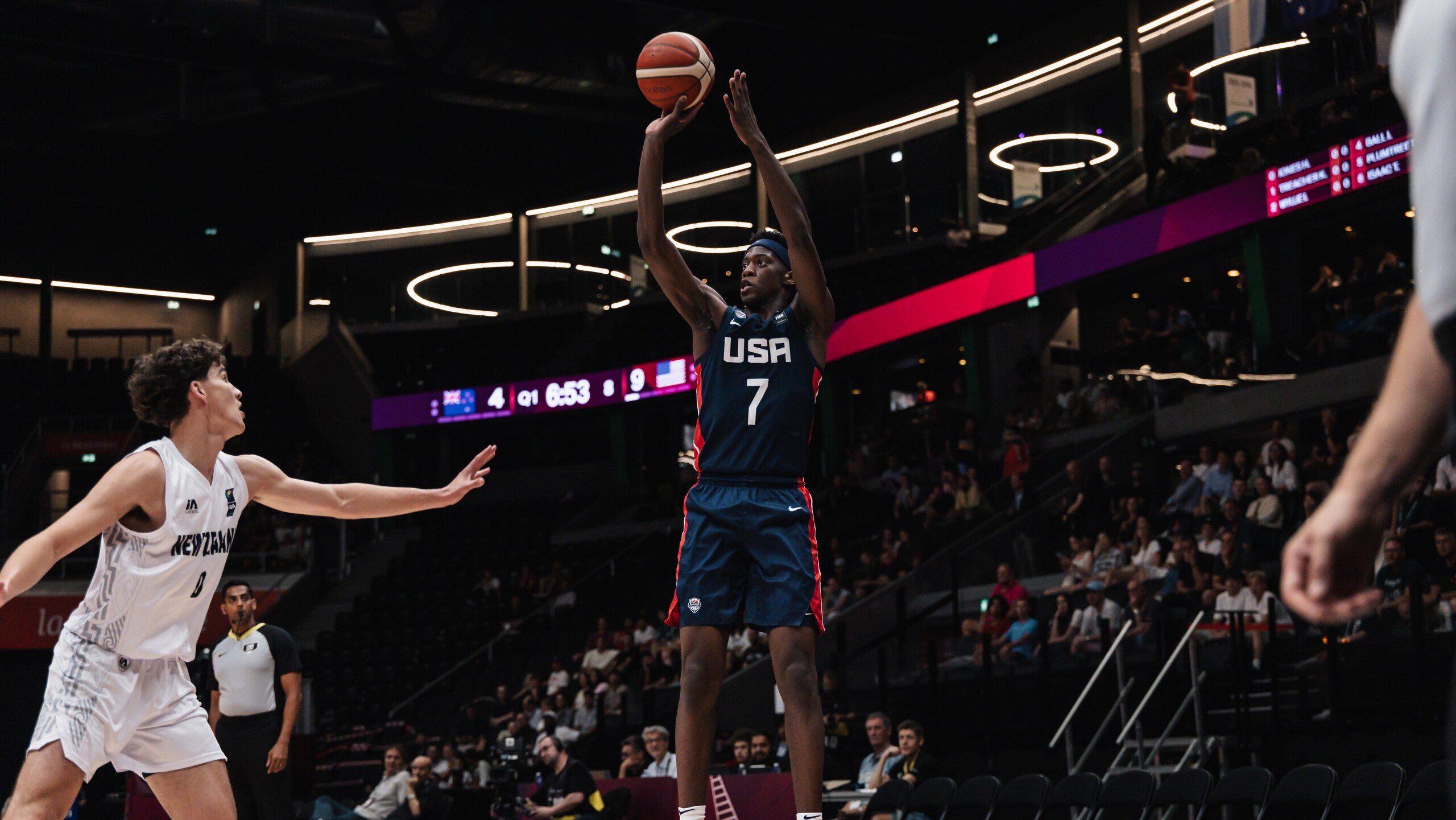 New Zealand v USA: Semi-final - FIBA U19 Basketball World Cup 2025