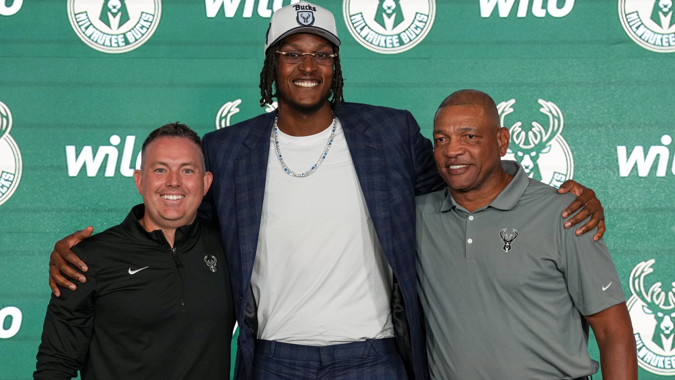 2025 NBA Summer League - Milwaukee Bucks Introduce Myles Turner 2025 NBA Summer League - Milwaukee Bucks Introduce Myles Turner