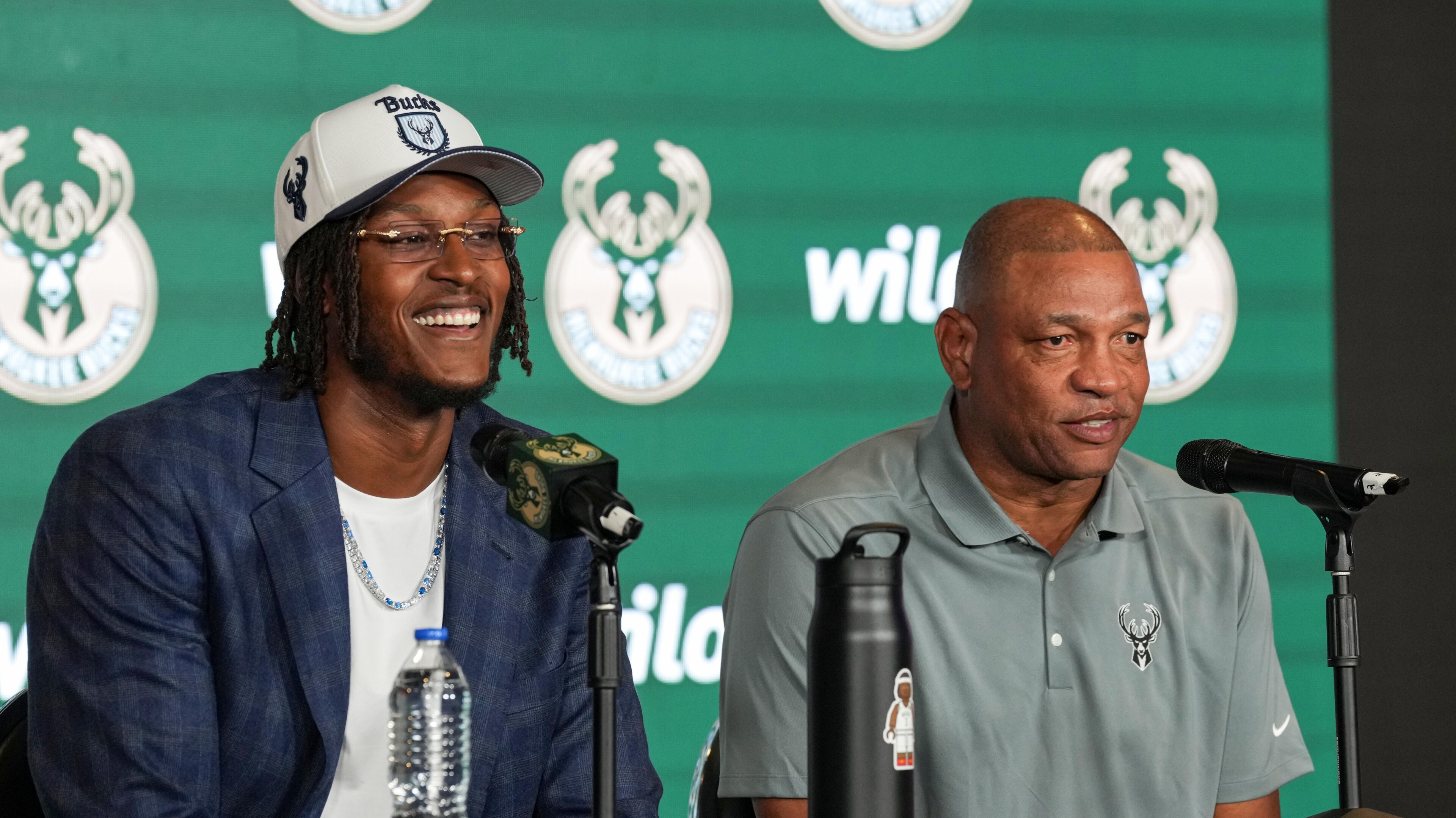 2025 NBA Summer League - Milwaukee Bucks Introduce Myles Turner 2025 NBA Summer League - Milwaukee Bucks Introduce Myles Turner