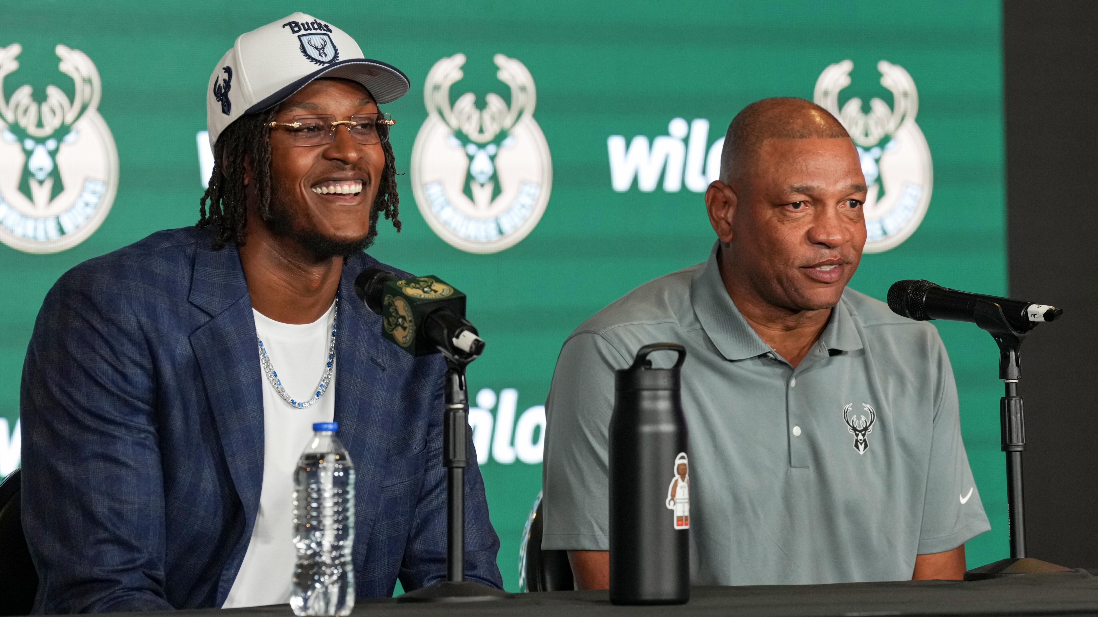 2025 NBA Summer League - Milwaukee Bucks Introduce Myles Turner 2025 NBA Summer League - Milwaukee Bucks Introduce Myles Turner