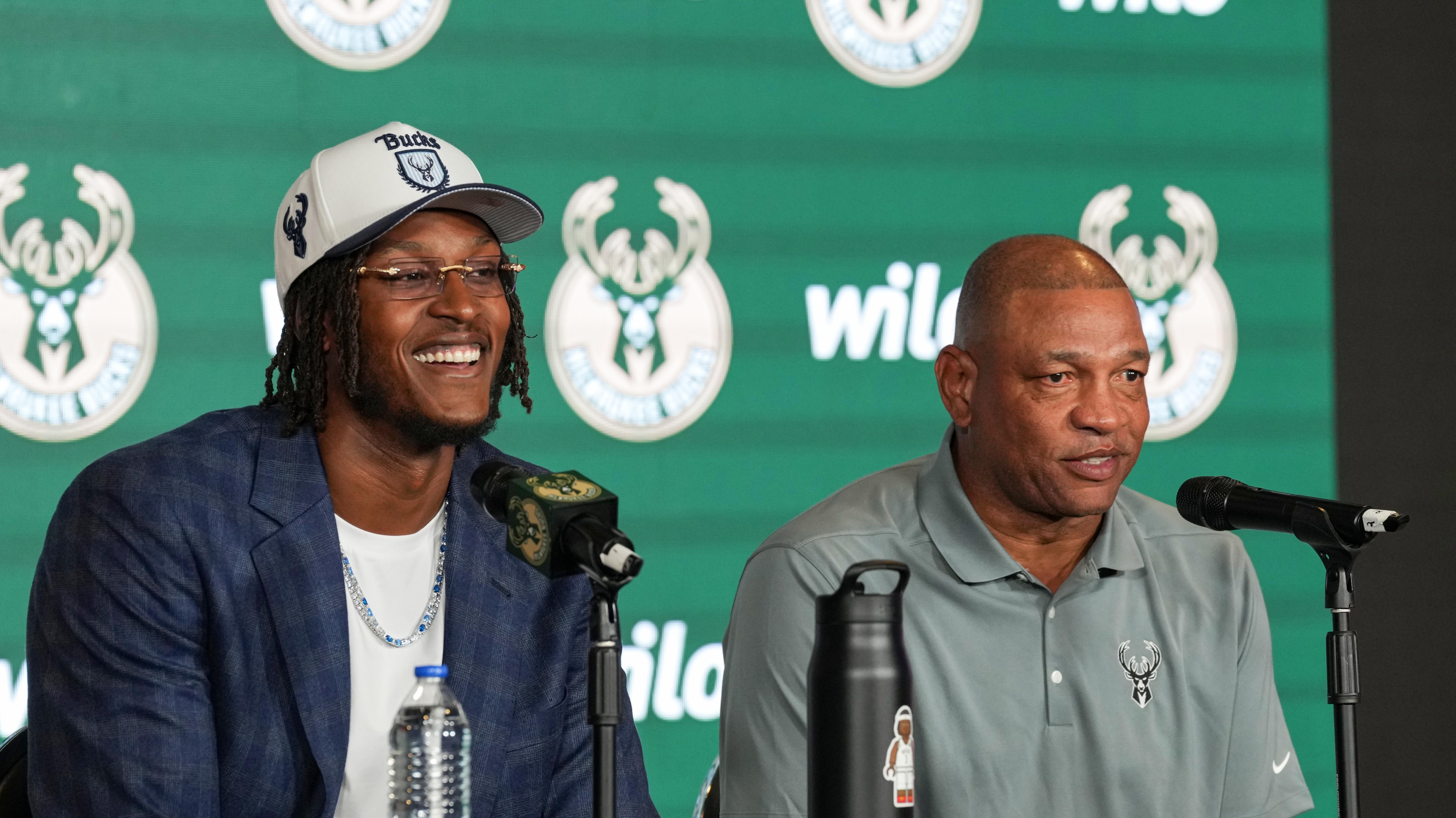 2025 NBA Summer League - Milwaukee Bucks Introduce Myles Turner