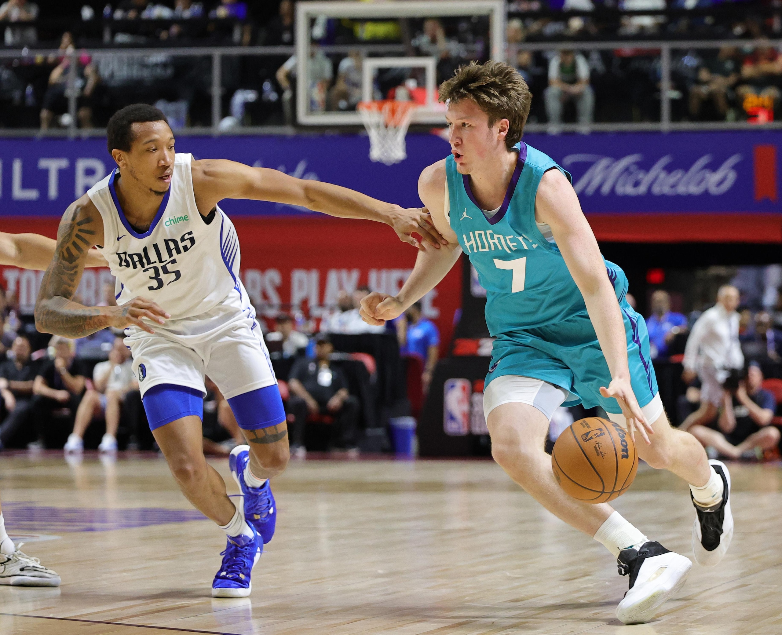 2025 NBA Summer League - Charlotte Hornets v Dallas Mavericks