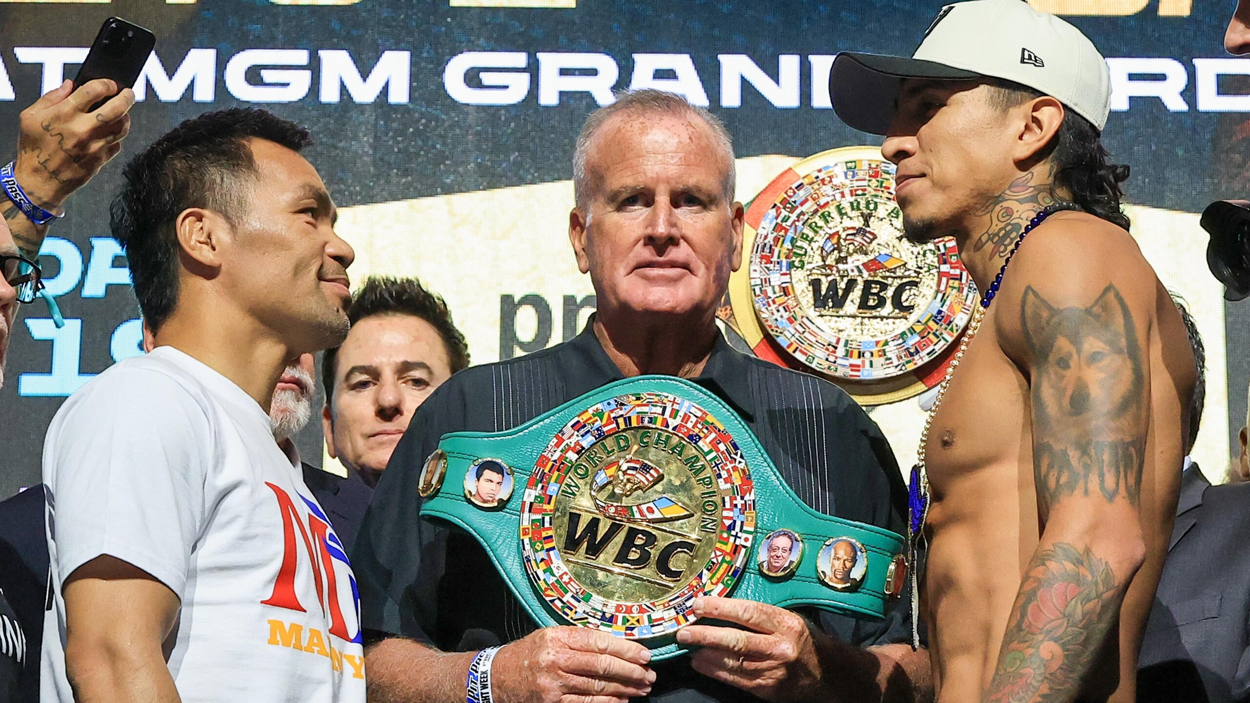 Manny Pacquiao v Mario Barrios - Weigh-in