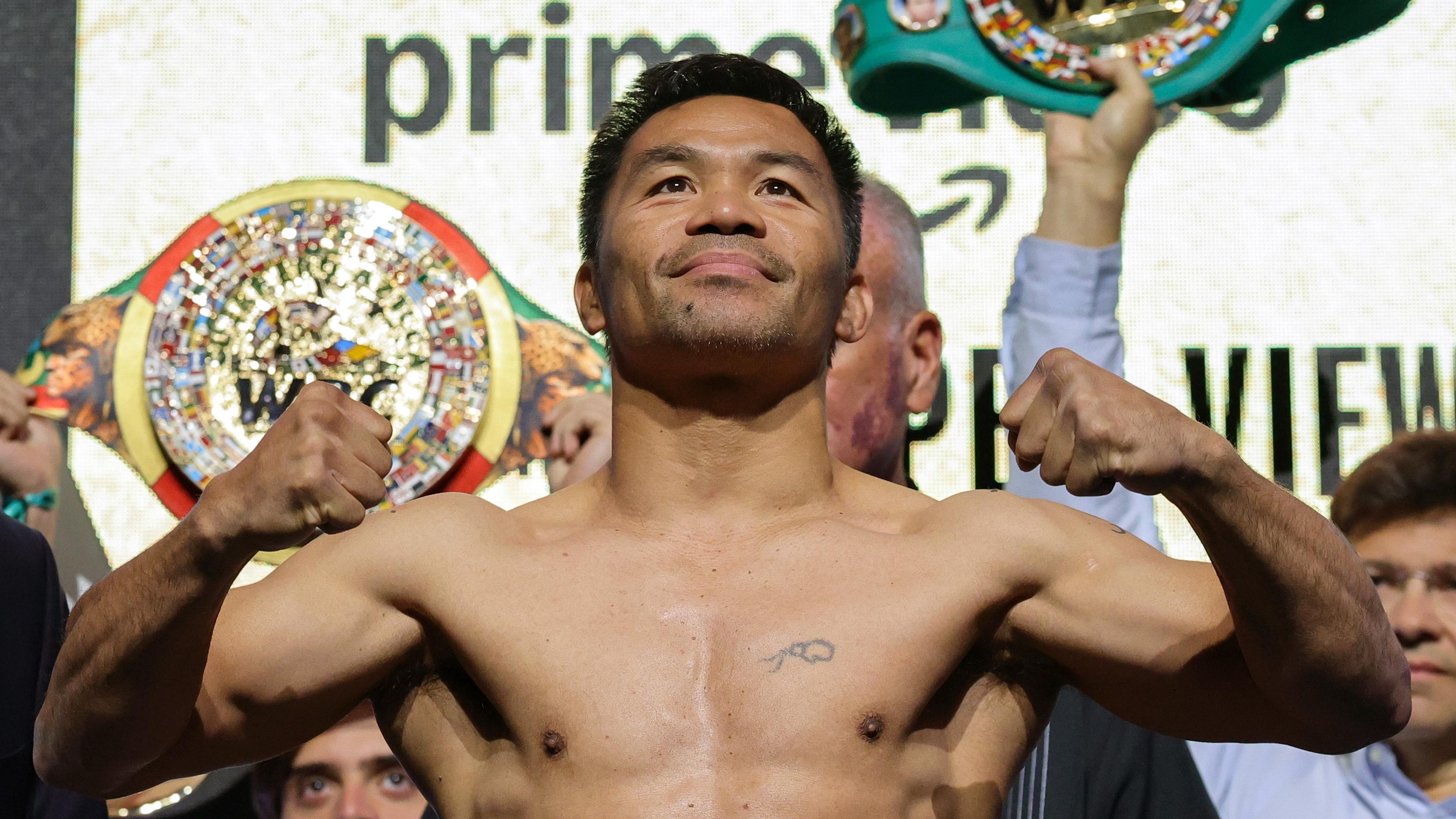 Manny Pacquiao v Mario Barrios - Weigh-in