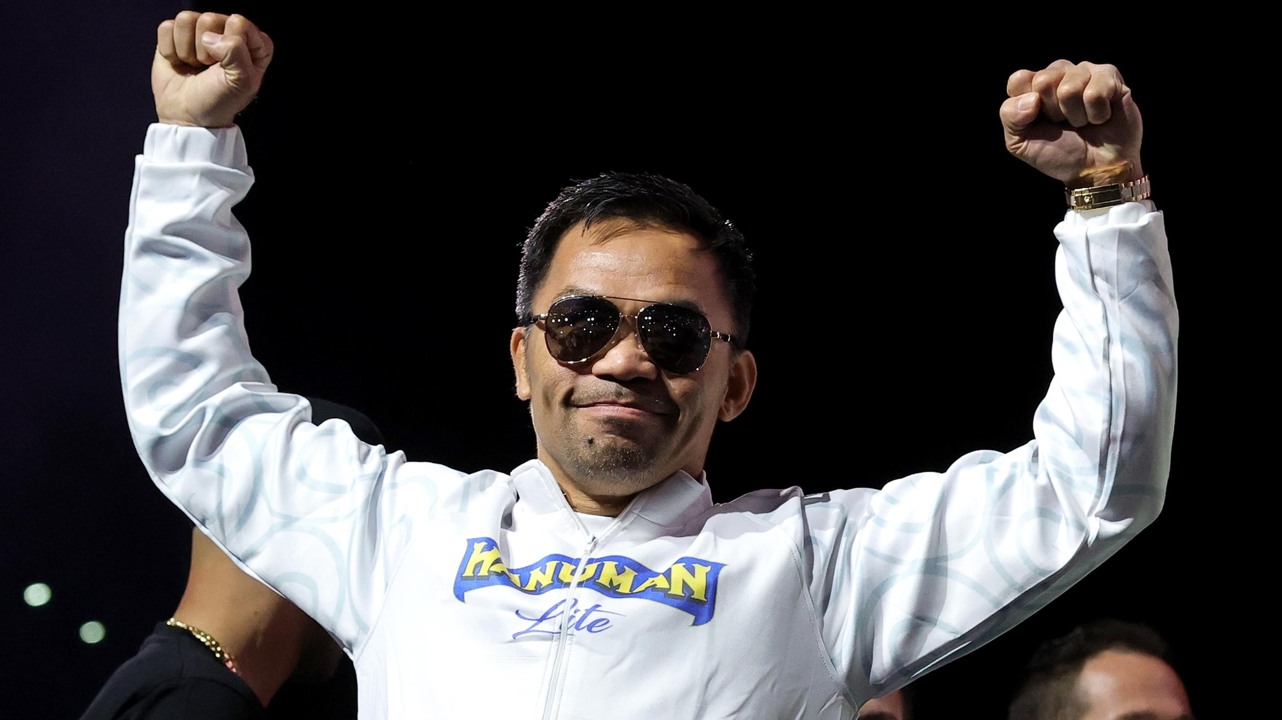 Manny Pacquiao v Mario Barrios - Weigh-in Manny Pacquiao v Mario Barrios - Weigh-in