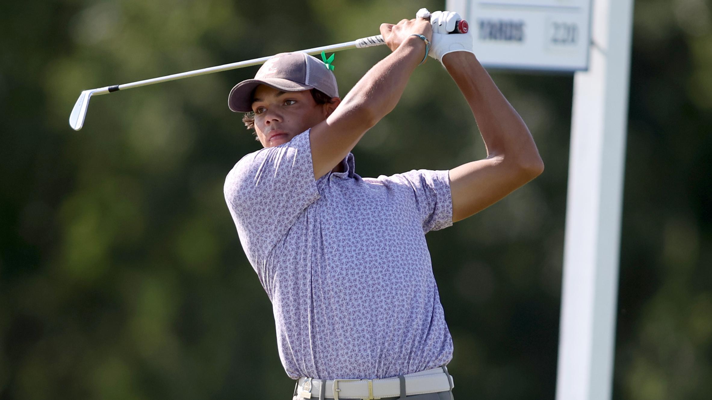 Charlie Woods Surges Into Tie for 2nd Place at Junior PGA Championships After Round 3