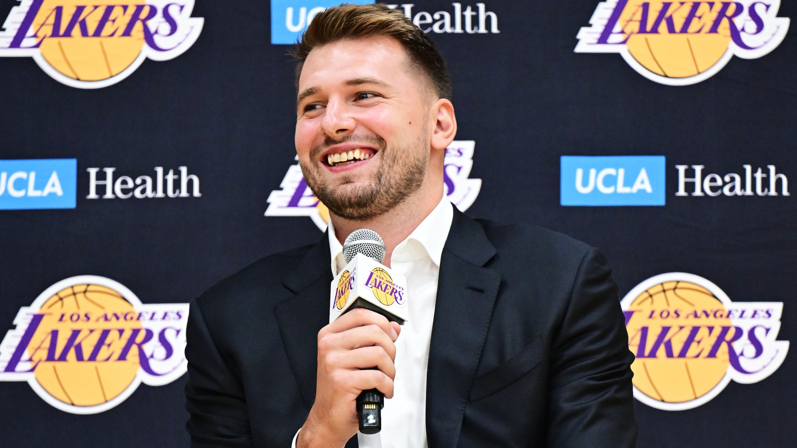 Los Angeles Lakers Announce Luka Doncic Contract Extension - Press Conference Los Angeles Lakers Announce Luka Doncic Contract Extension - Press Conference