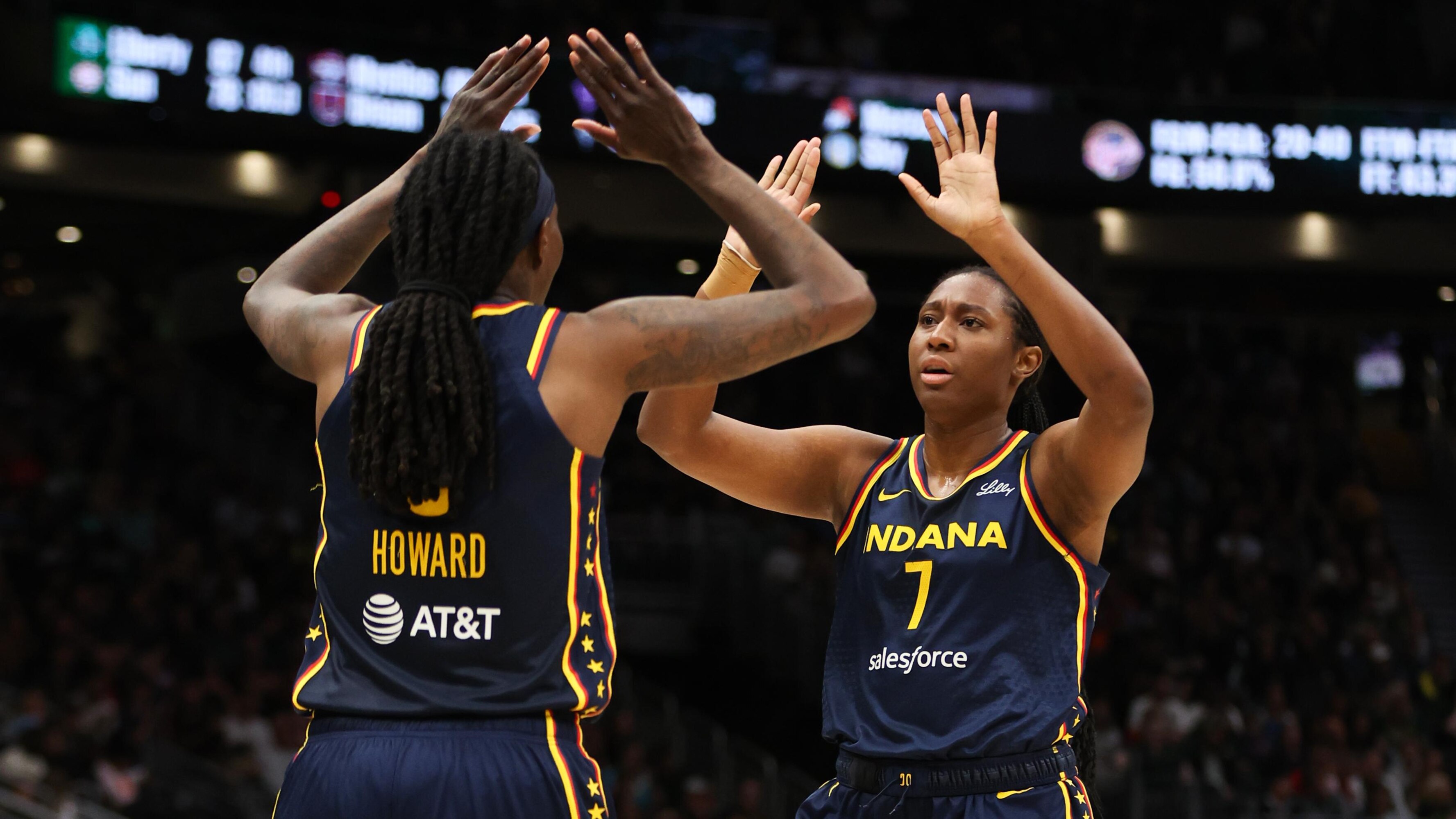 Aliyah Boston, Natasha Howard, Fever Beat Storm With Caitlin Clark Out Due  to Injury