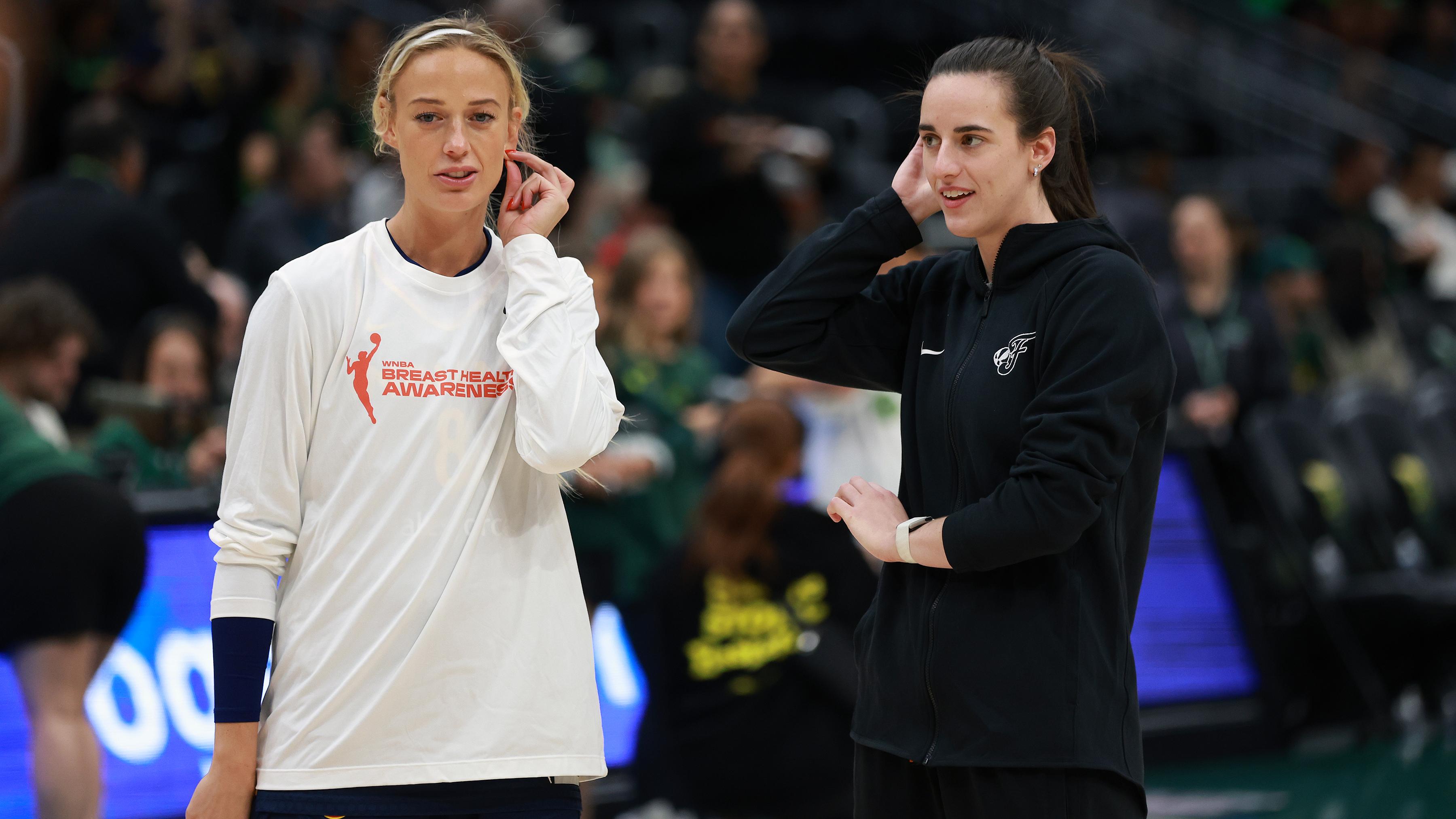 Fever’s Sophie Cunningham Trolls Caitlin Clark in Photo of Goat, ‘They Smell the Same’