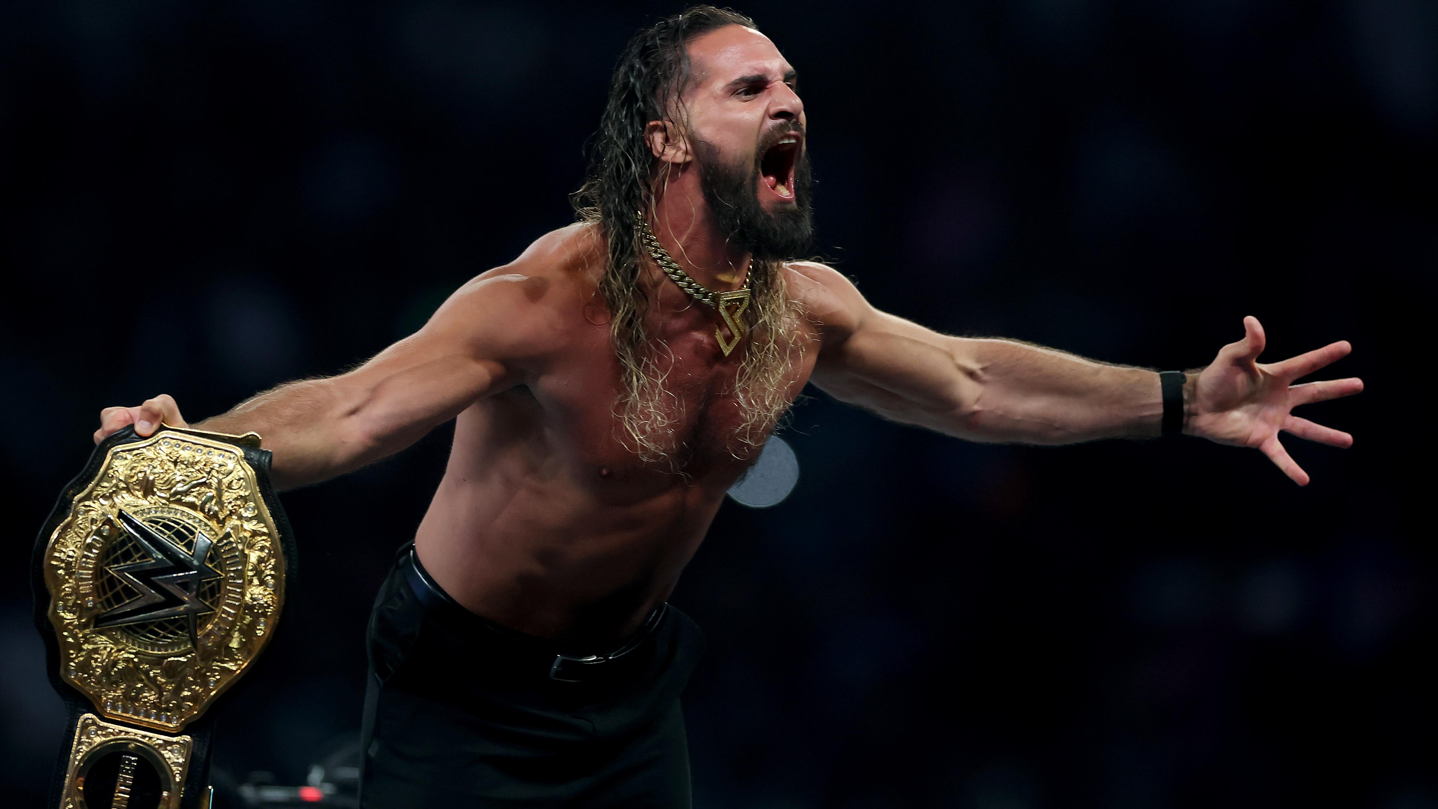 Seth Rollins Beats CM Punk, LA Knight, Jey Uso to Retain WWE World Title in Paris