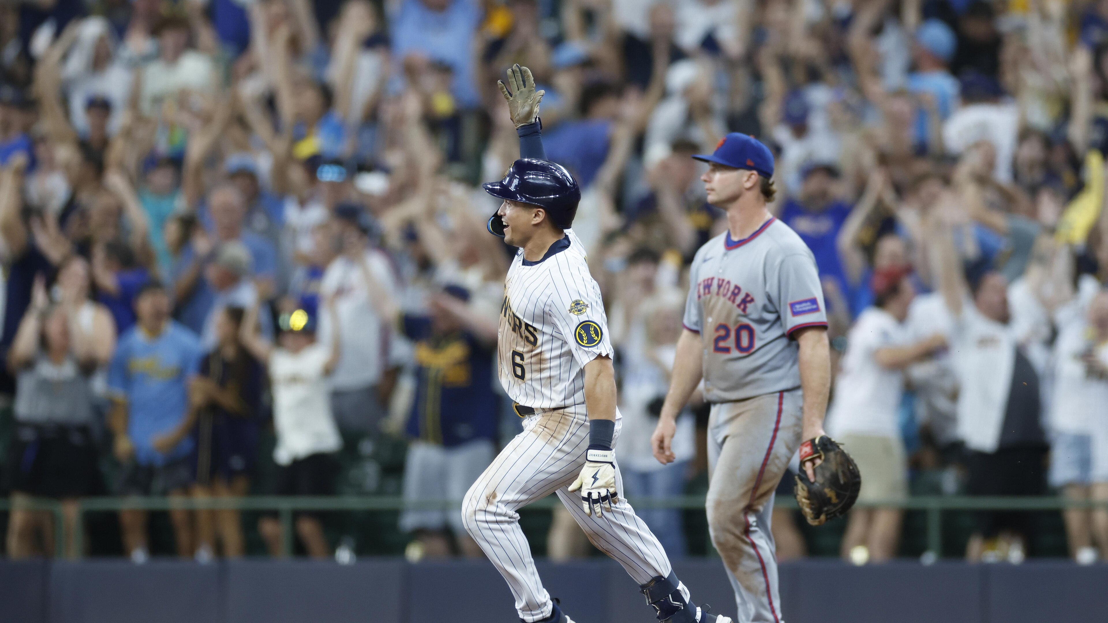 MLB: AUG 10 Mets at Brewers