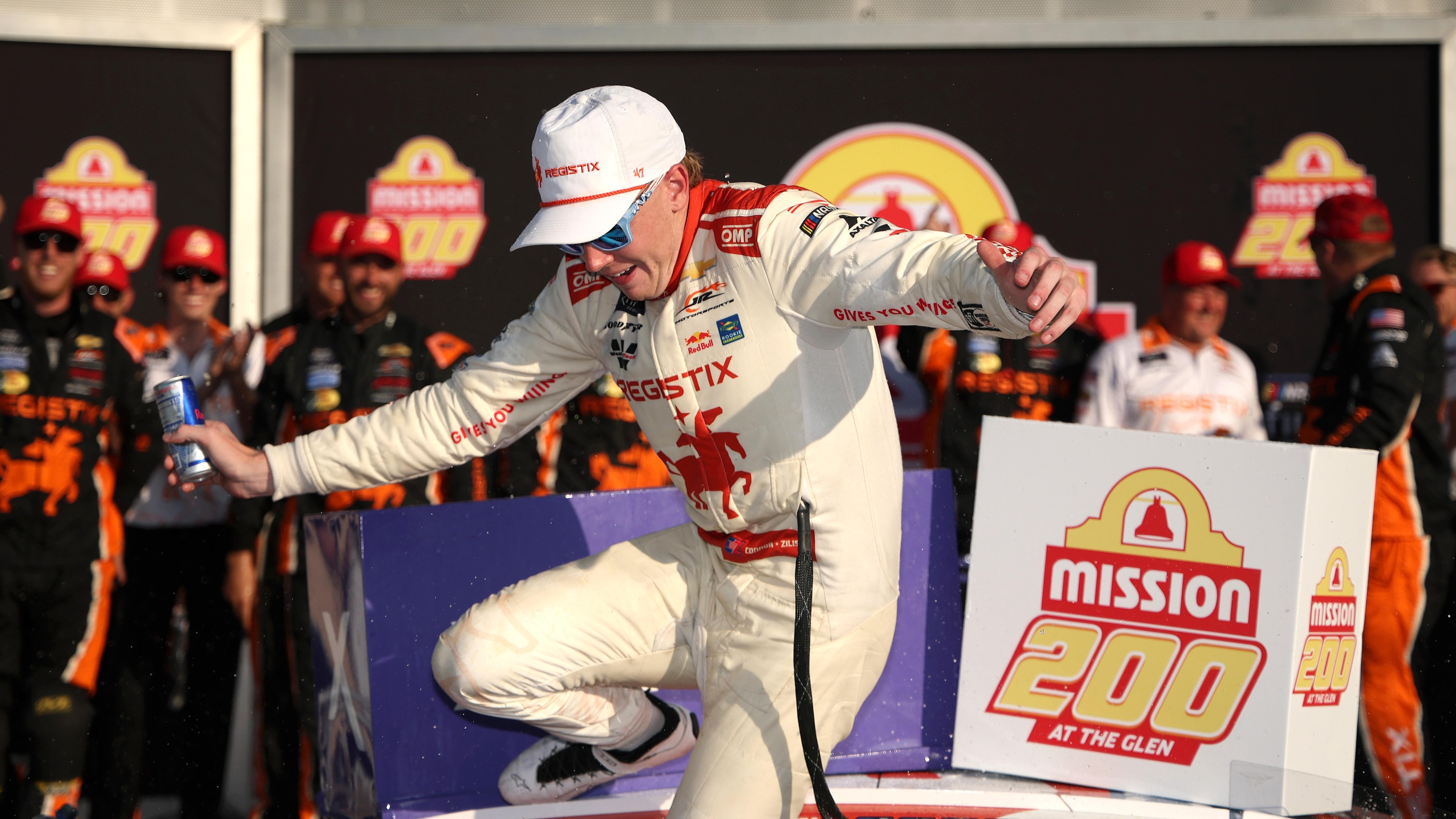 NASCAR's Connor Zilisch Breaks Collarbone During Celebration, 'Doing OK' After Injury