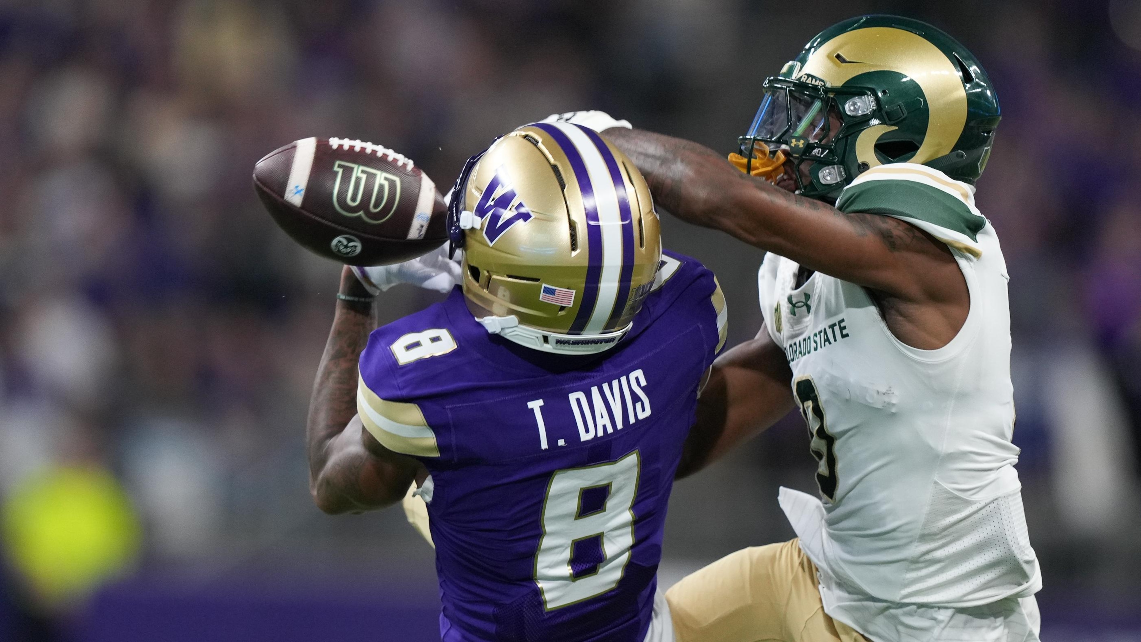 COLLEGE FOOTBALL: AUG 30 Colorado State at Washington COLLEGE FOOTBALL: AUG 30 Colorado State at Washington