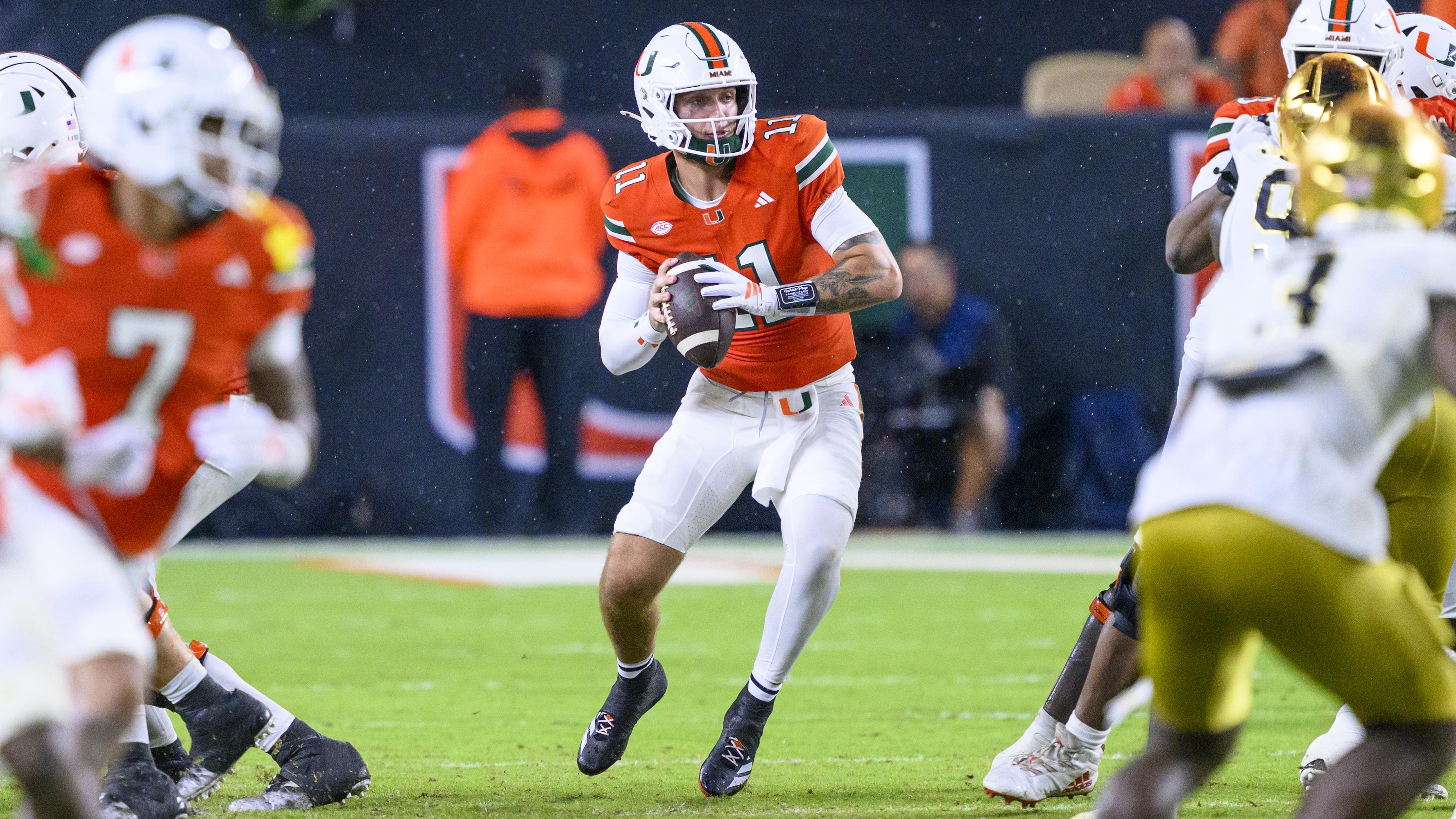 Miami Fans Fly Banner Making CFP Bracket Case in Photo Amid Notre Dame Debate