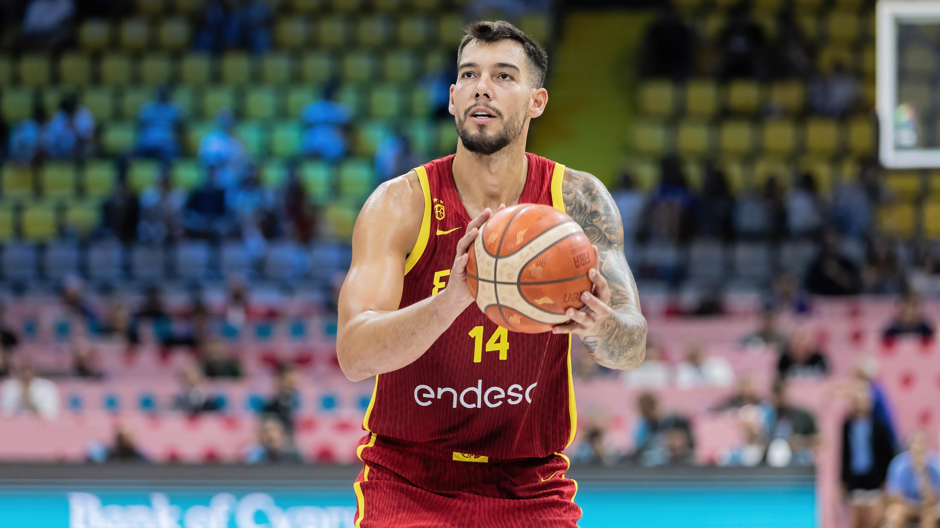 Willy Hernangomez of Spain seen in action during the group...