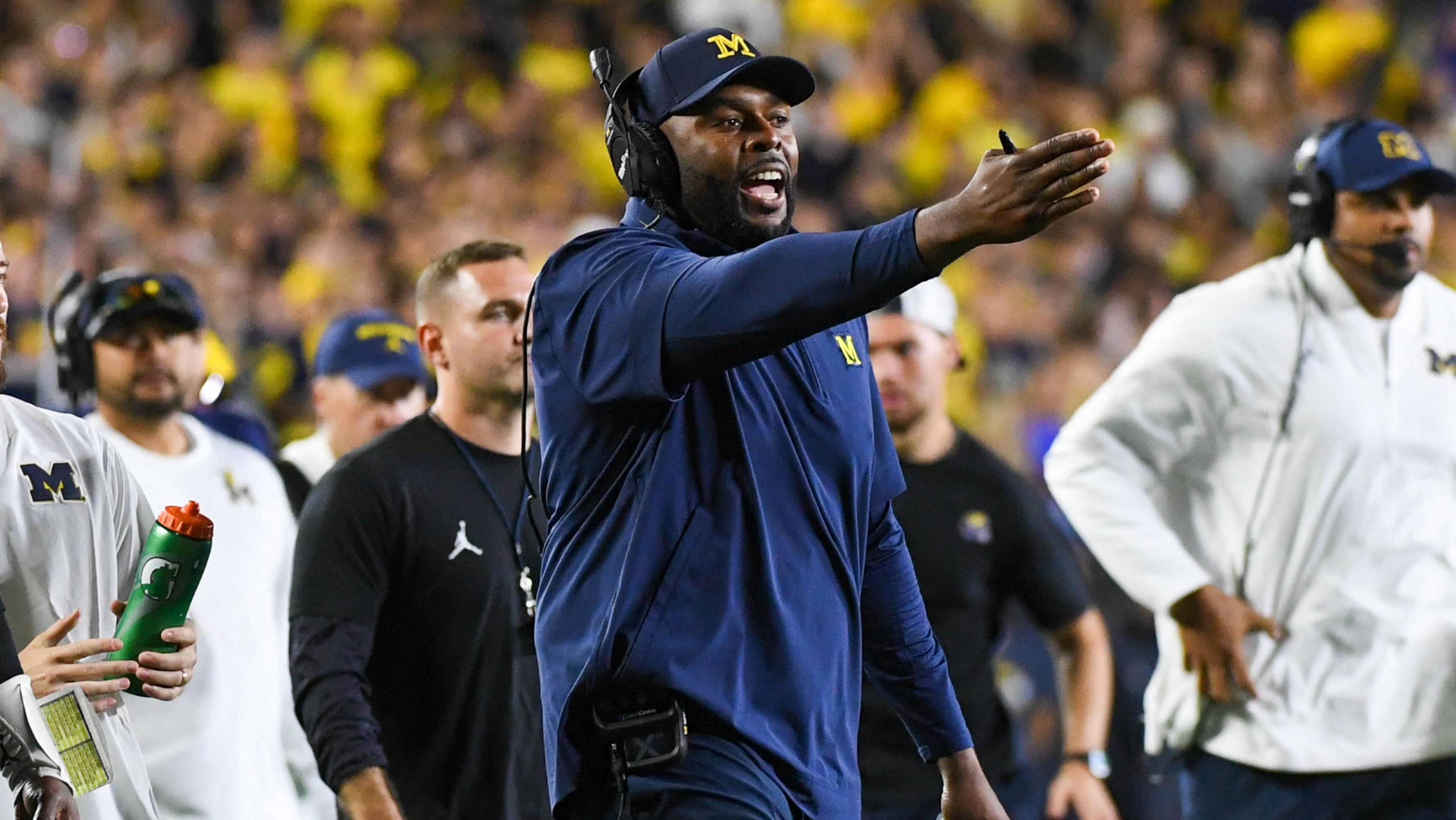 Michigan's Biff Poggi Will Be Acting HC During Sherrone Moore's 2-Game Suspension