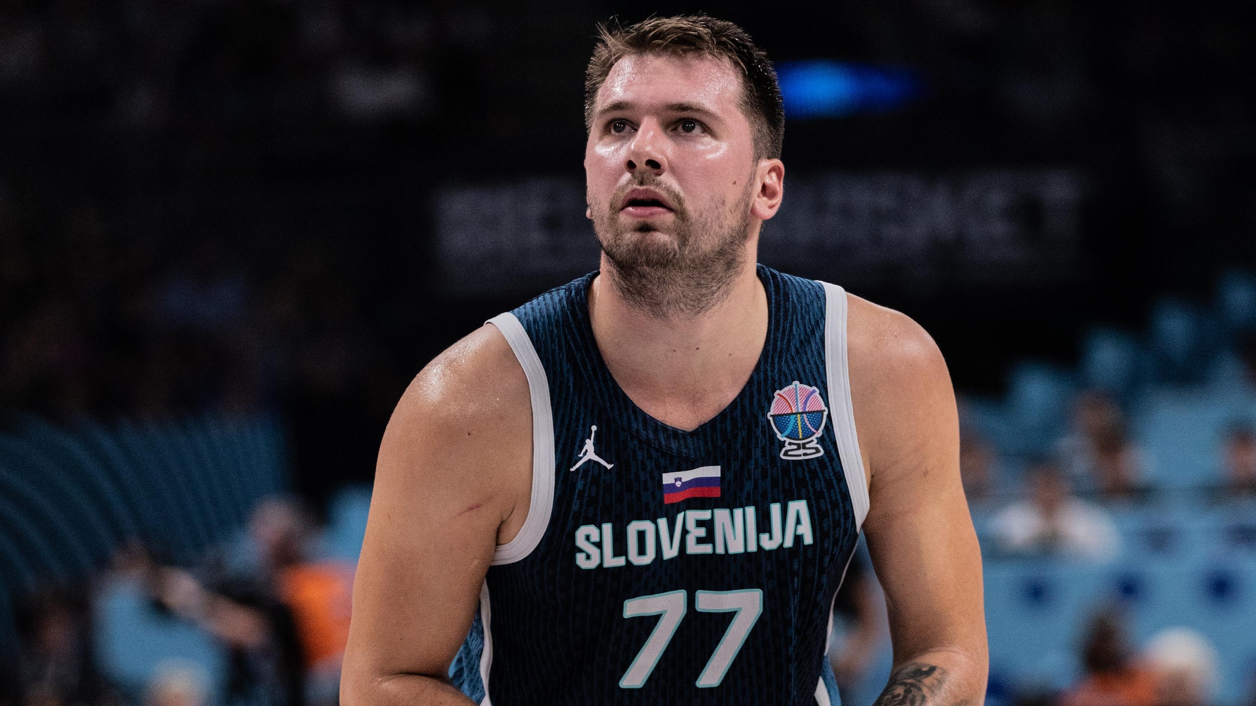 Luka Doncic of Slovenia seen in action during the final... Luka Doncic of Slovenia seen in action during the final...