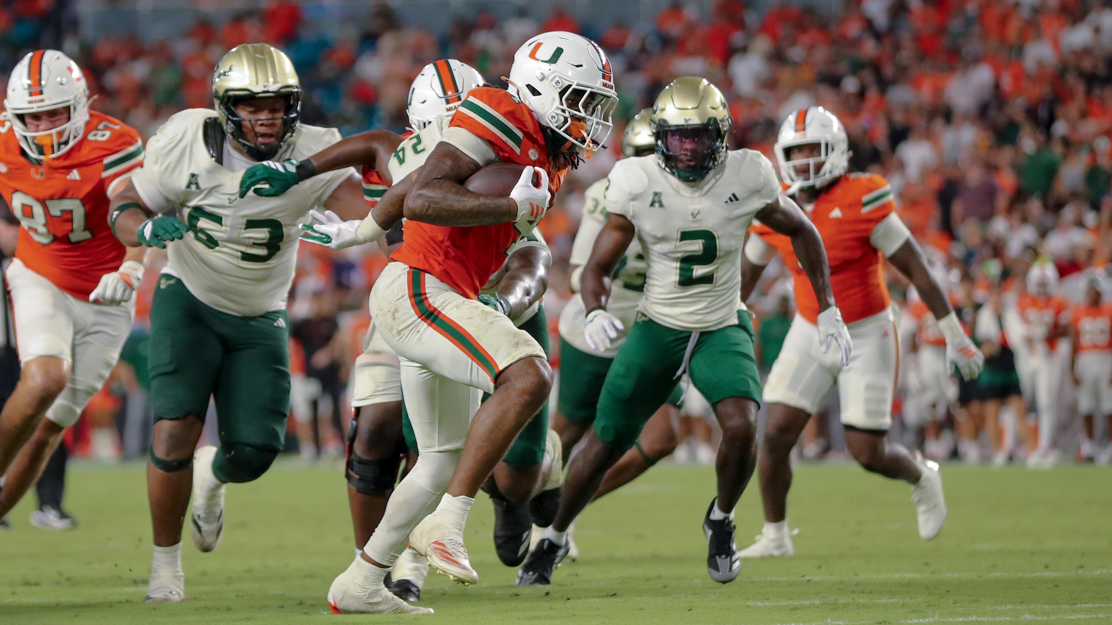 COLLEGE FOOTBALL: SEP 13 South Florida at Miami COLLEGE FOOTBALL: SEP 13 South Florida at Miami