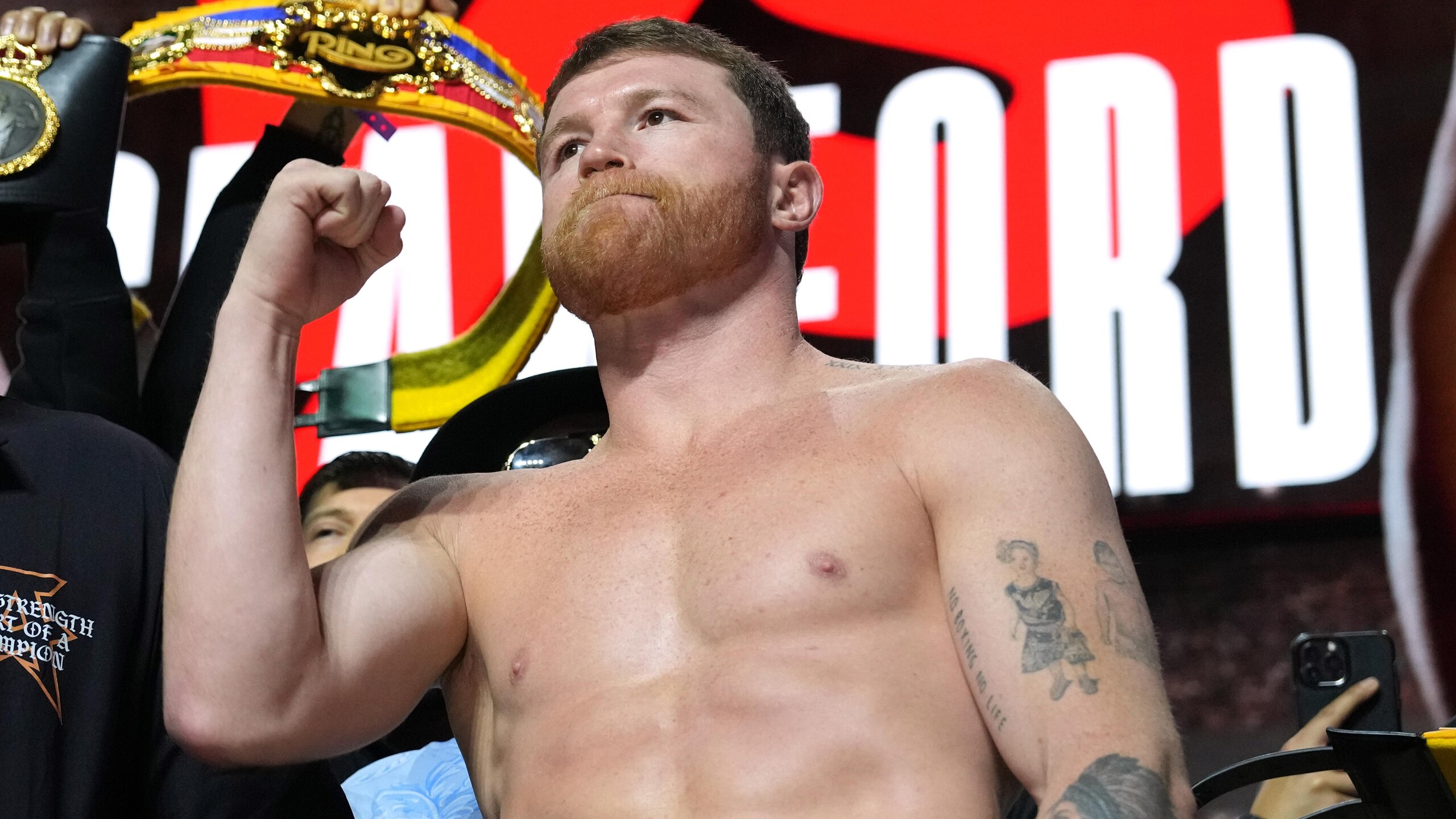 Netflix's Canelo vs Crawford - Weigh In Netflix's Canelo vs Crawford - Weigh In