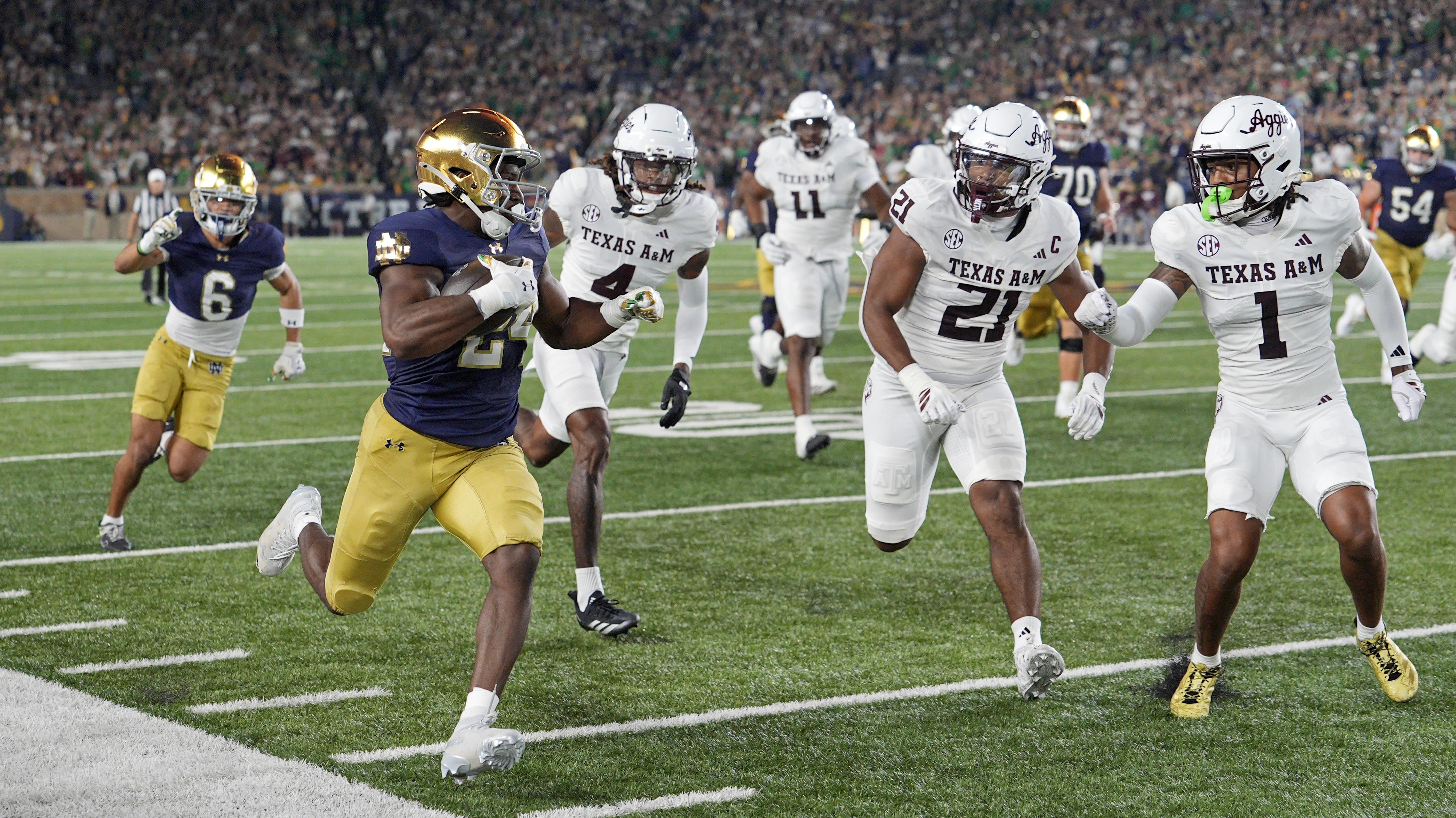 COLLEGE FOOTBALL: SEP 13 Texas A&M at Notre Dame