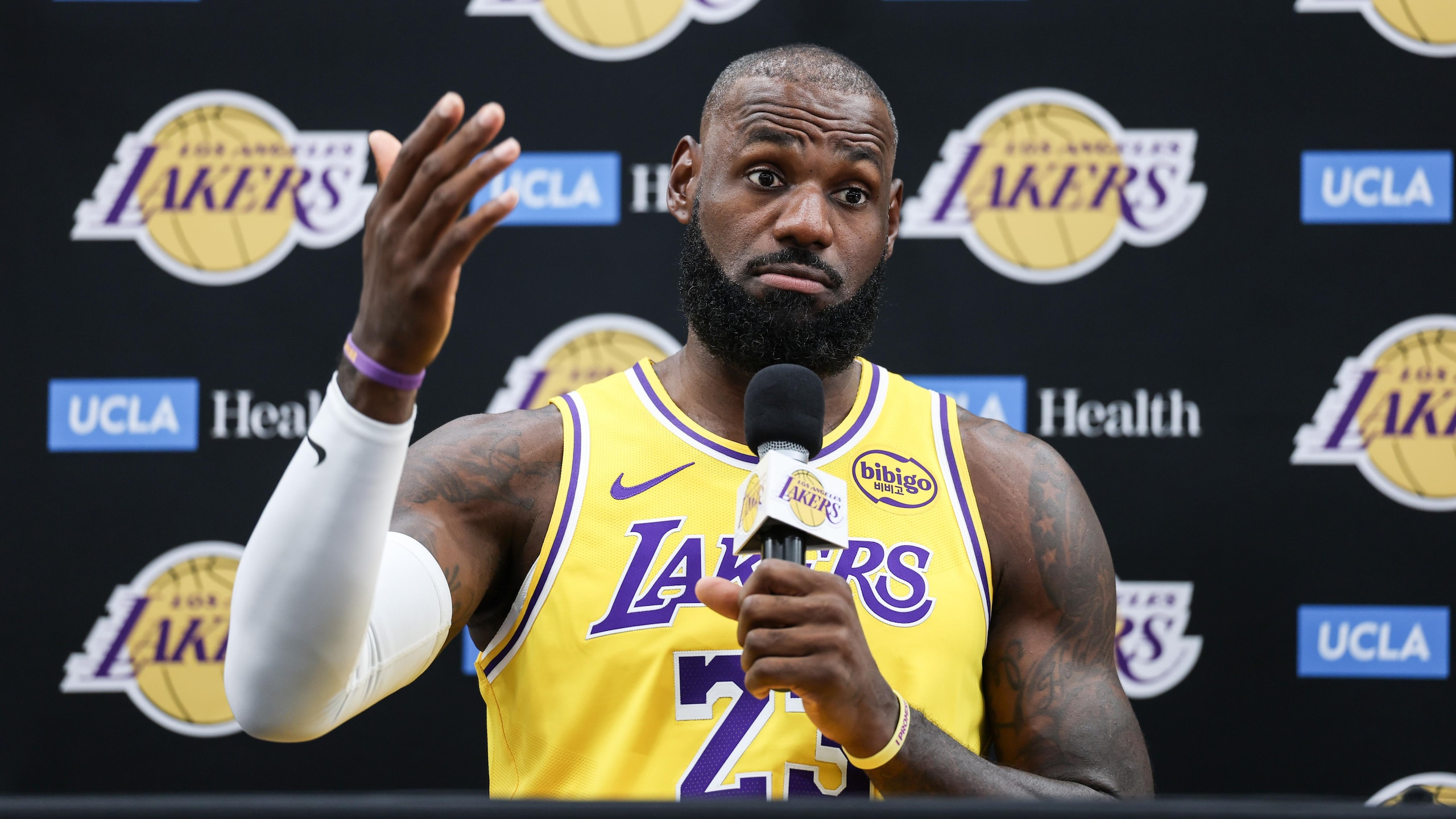 Lakers media day.