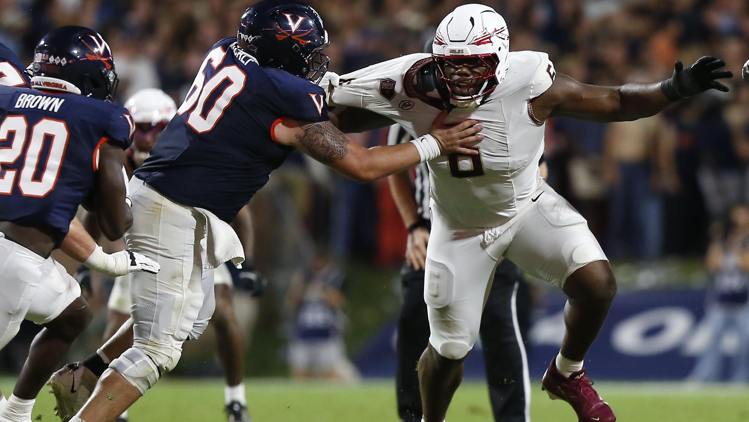 COLLEGE FOOTBALL: SEP 26 Florida State at Virginia COLLEGE FOOTBALL: SEP 26 Florida State at Virginia