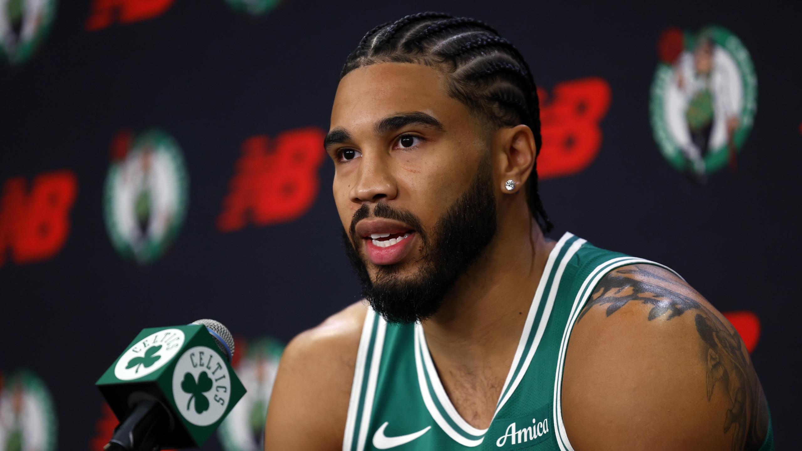 'No pressure' for Jayson Tatum, deep-threat Chris Boucher, and other takeaways from Celtics media day 'No pressure' for Jayson Tatum, deep-threat Chris Boucher, and other takeaways from Celtics media day