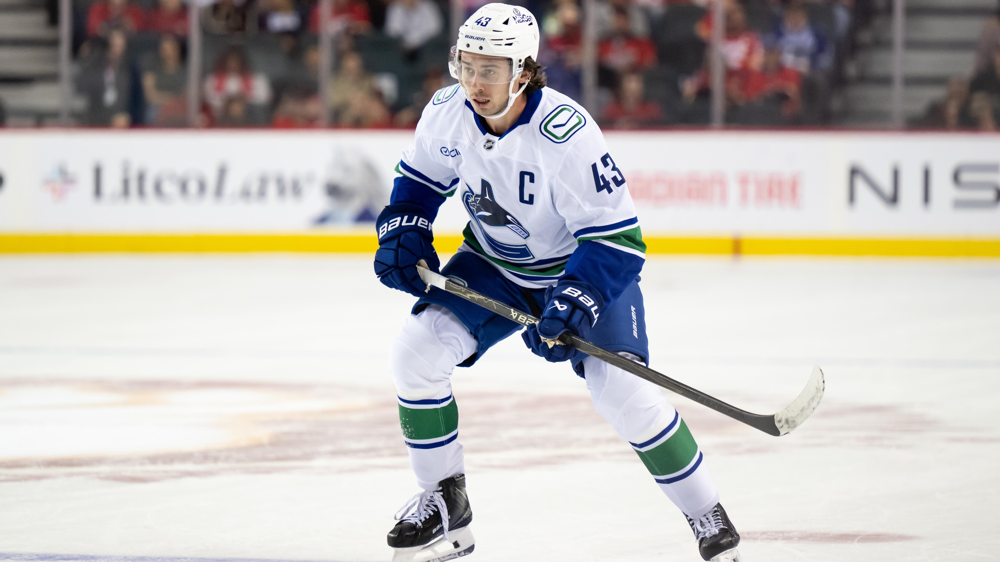 Vancouver Canucks v Calgary Flames Vancouver Canucks v Calgary Flames
