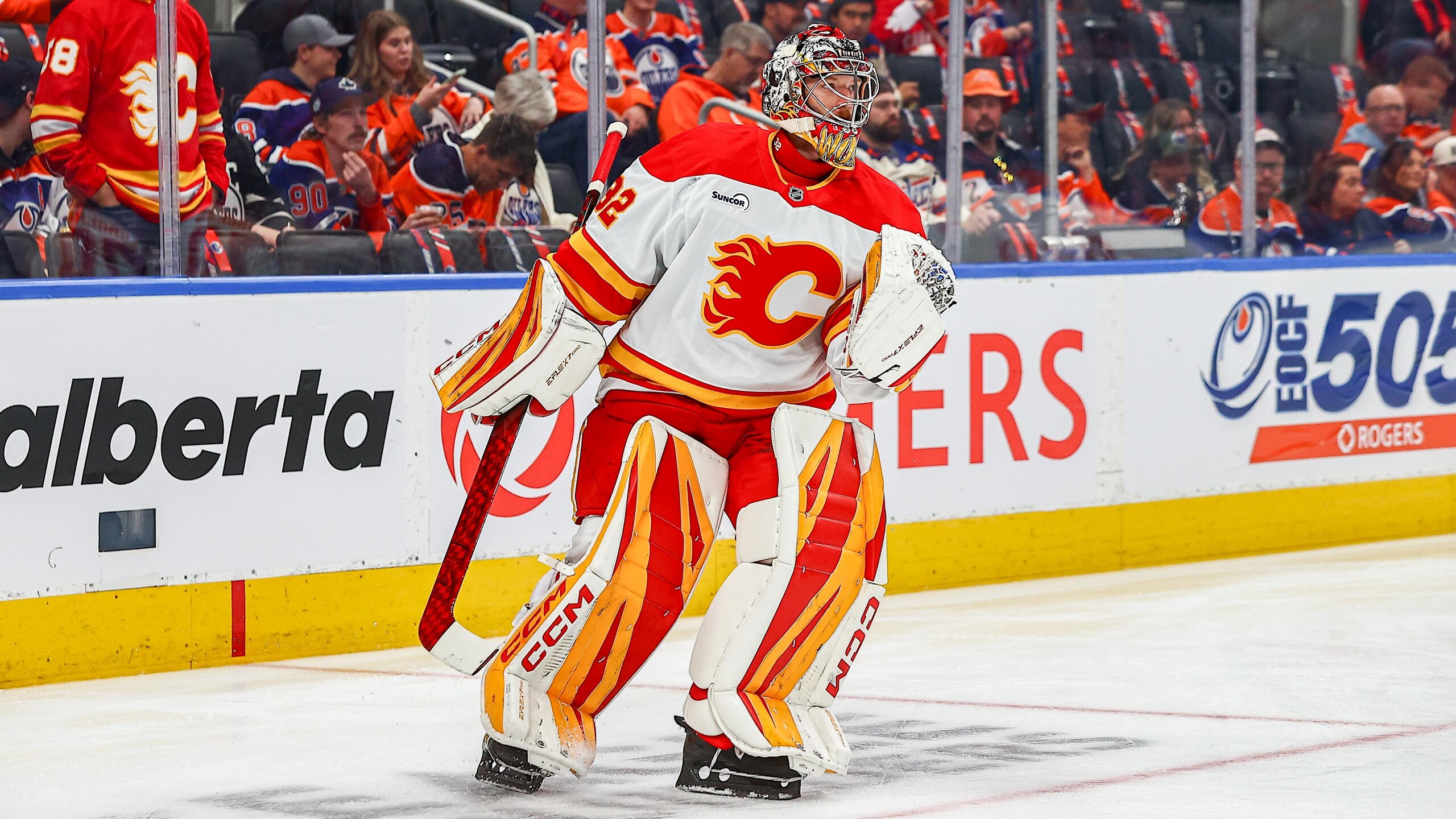 NHL: OCT 08 Flames at Oilers NHL: OCT 08 Flames at Oilers